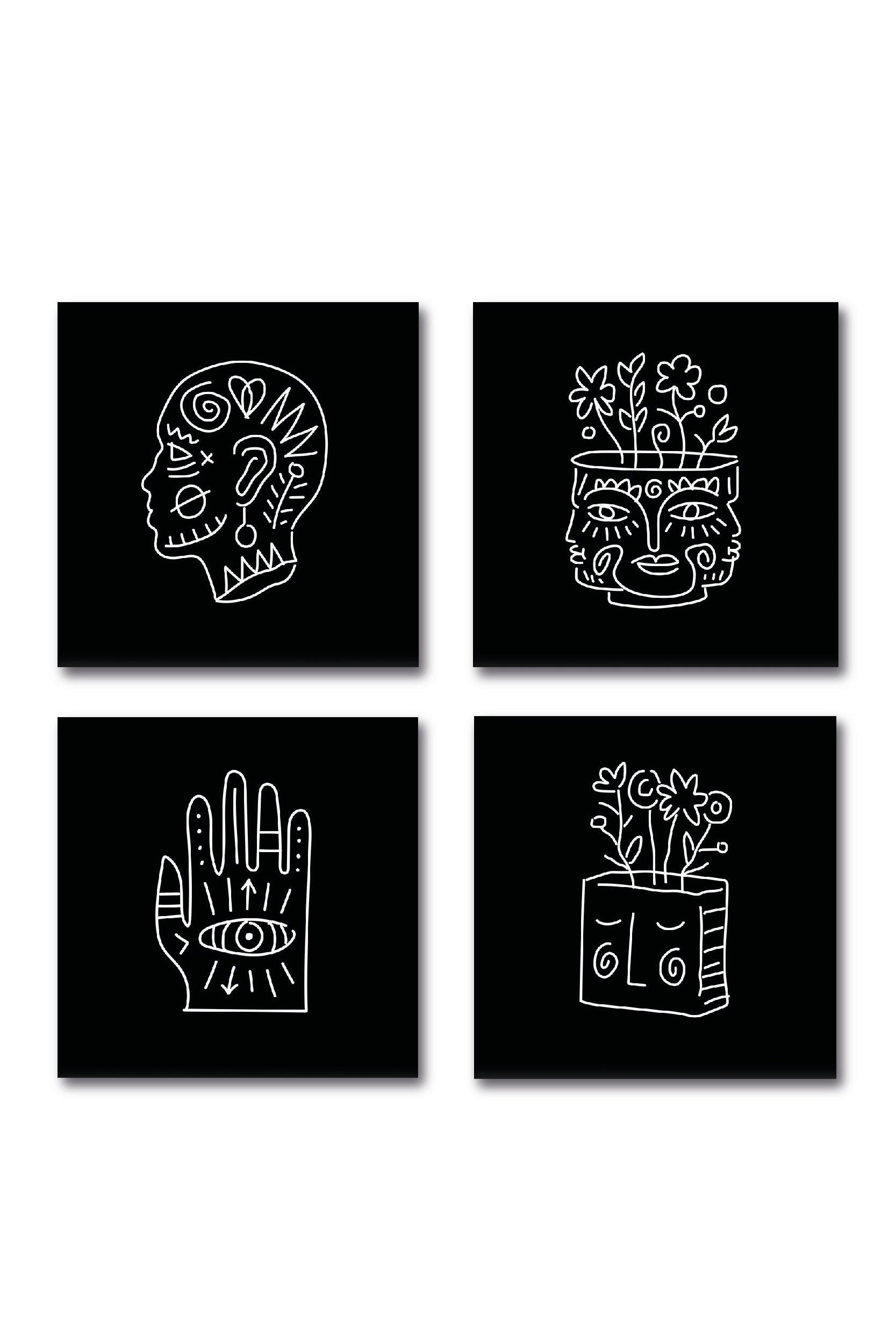 רביעיית הדפסים דיגיטליים של המאייר חן מכבי