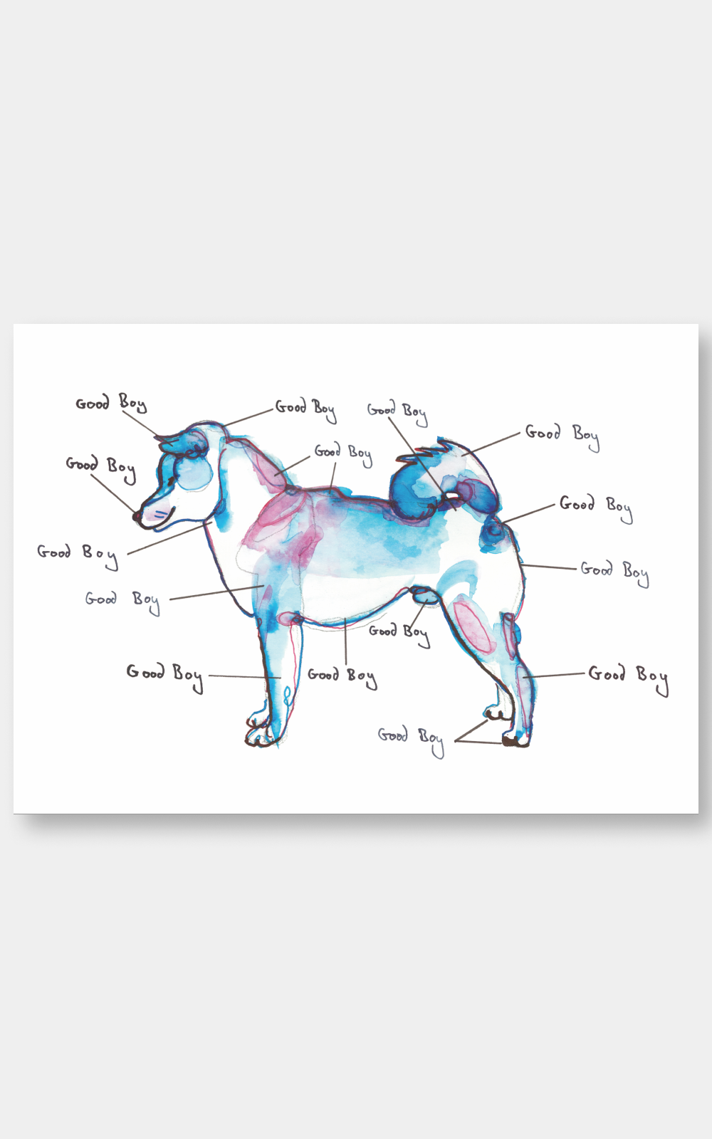 הדפס לתלייה על הקיר | Good Boy | פיטר ווד