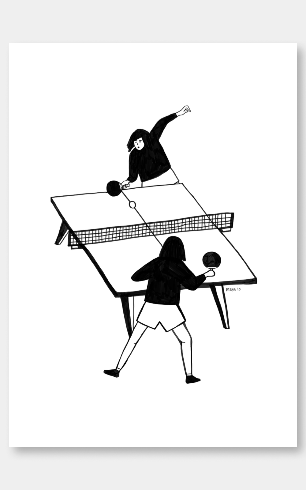 הדפס לתלייה על הקיר | Me vs Me | מאיה איש שלום