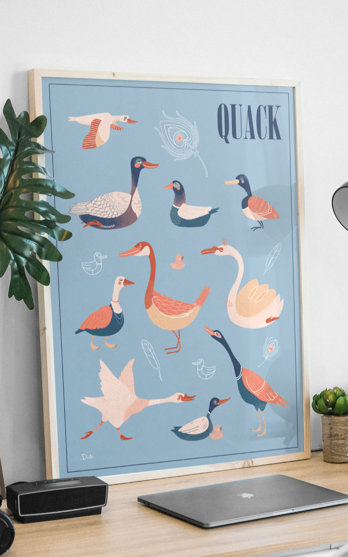 הדפס לתלייה על הקיר | Quack | דידי כפיר