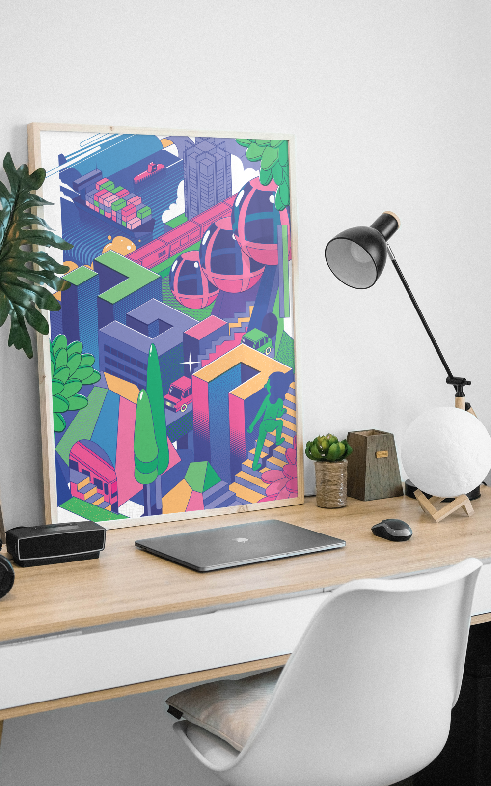 הדפס לתלייה על הקיר | חיפה | מאייר אלון ברייאר