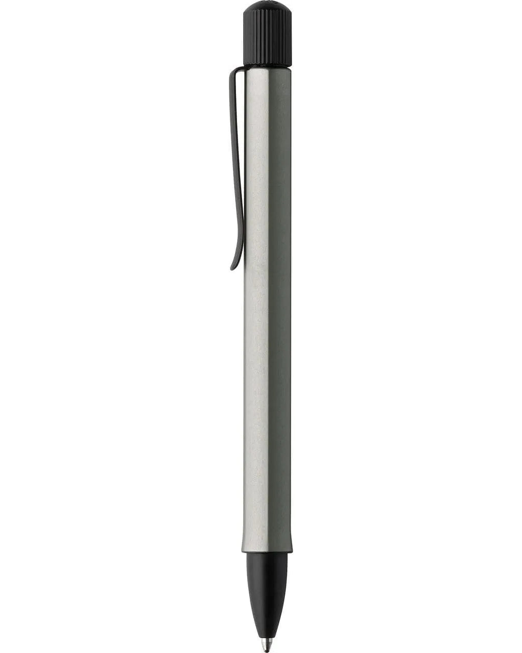 עט כדורי אלומיניום בצבע אפור פחם | Faber Castell Hexo ballpoint pen