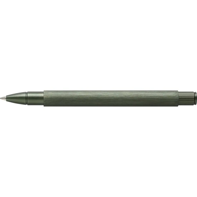 עט רולר מאלומיניום ירוק אוליב של פאבר קסטל מסדרת  NEO SLIM ALUMINIUM