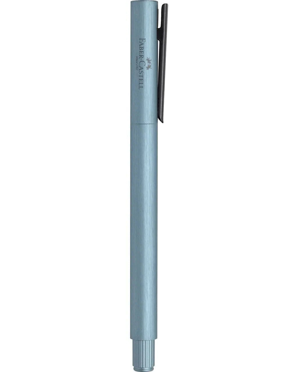 עט נובע אלומיניום כחול בהיר בגימור מתכתי | Faber Castell Neo Slim Serenity Blue