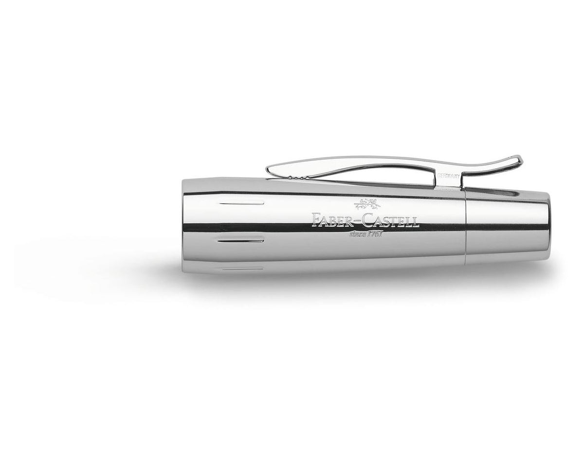 עט נובע מעץ אגס בגימור כהה שולב כרום | Faber Castell E-Motion Pearwood DARK