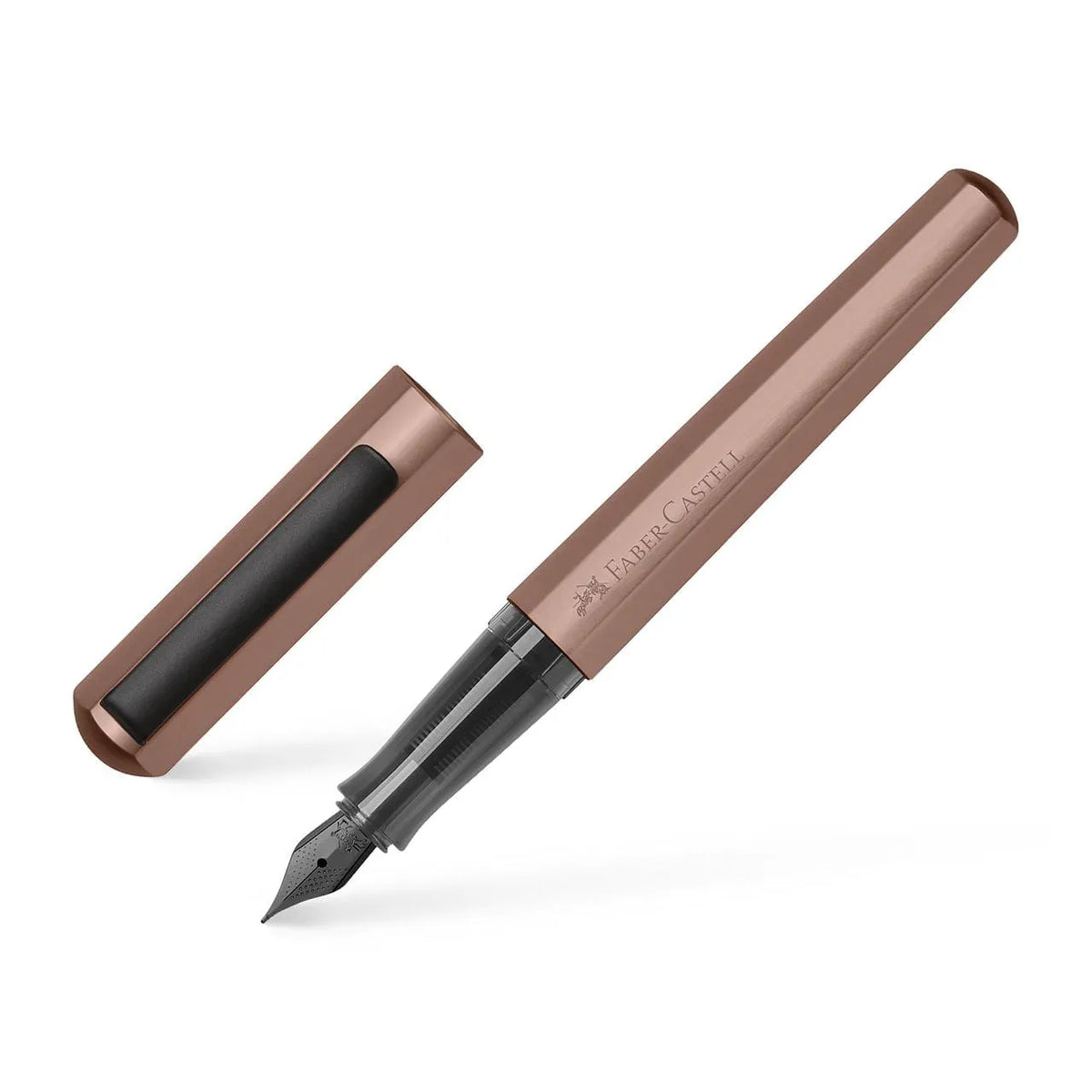 עט נובע אלומיניום בצבע ברונזה | Faber Castell Hexo fountain pen