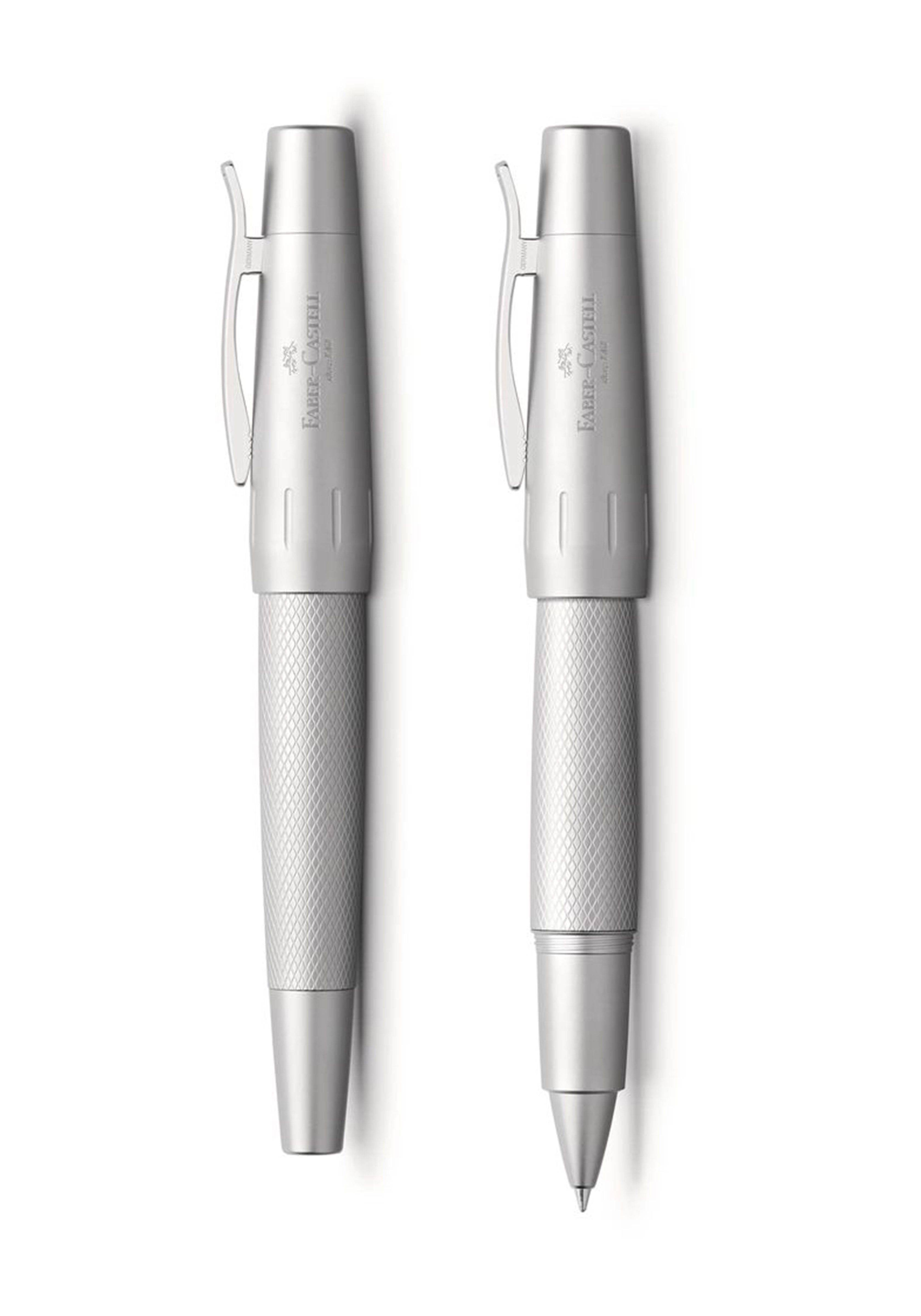 עט רולר כסוף | Faber Castell E-Motion Pure Silver