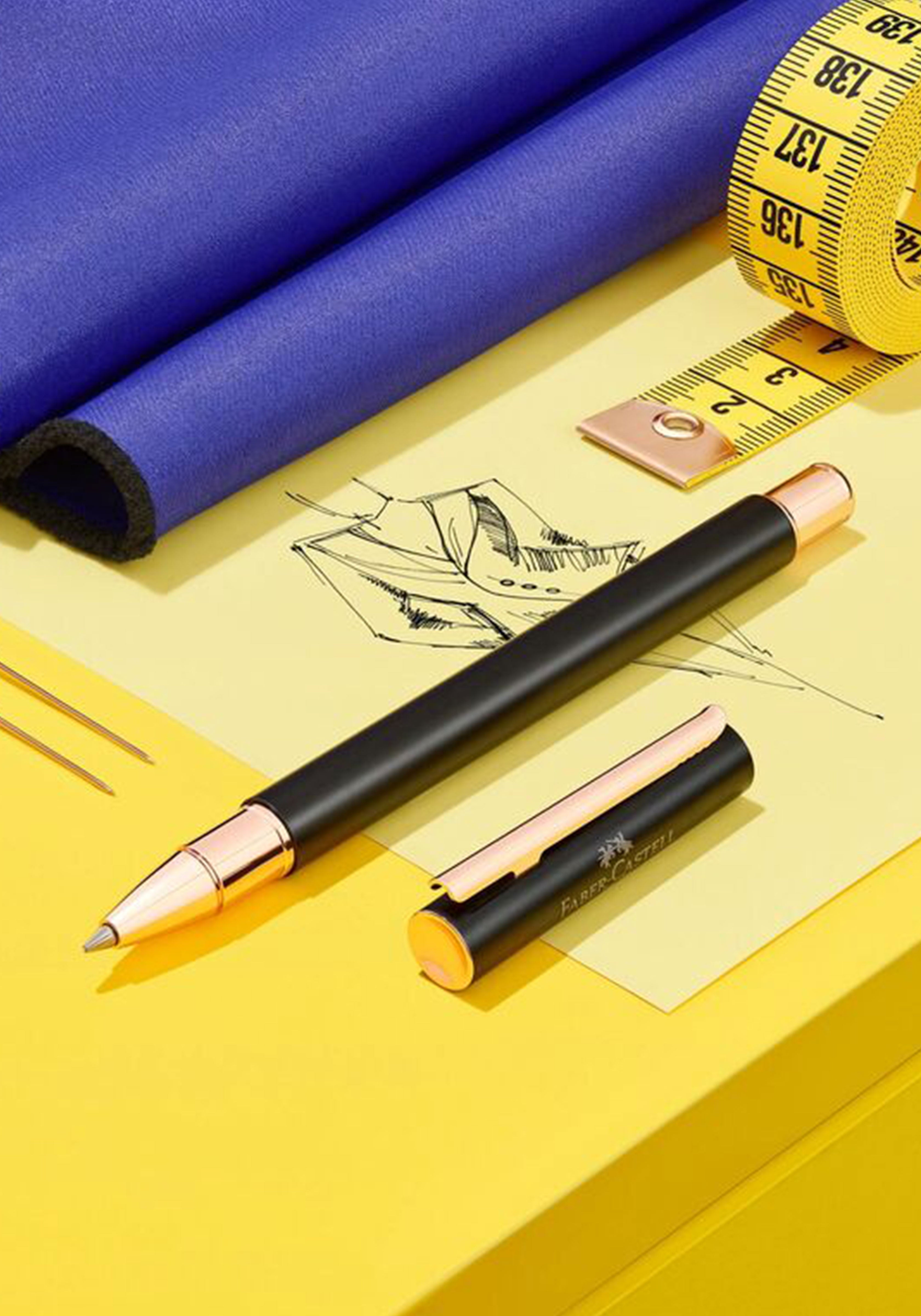 עט רולר אלומיניום שחור ברונזה | Faber Castell Neo Slim
