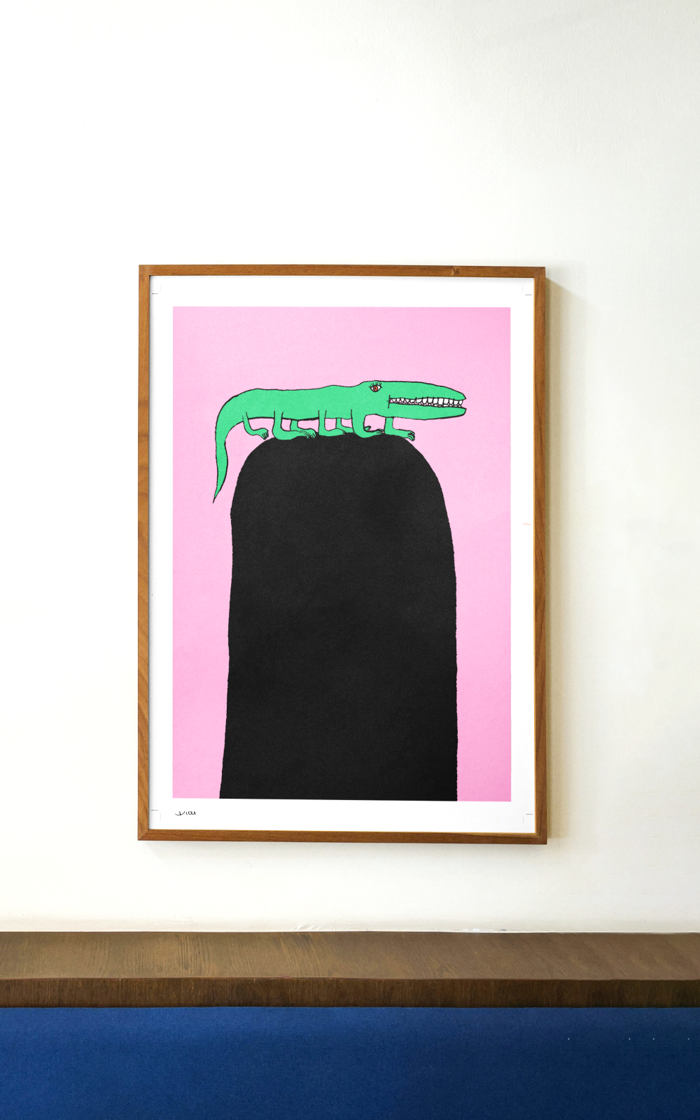 הדפס לתלייה על הקיר | Alligator on the hill | ענת ורשבסקי