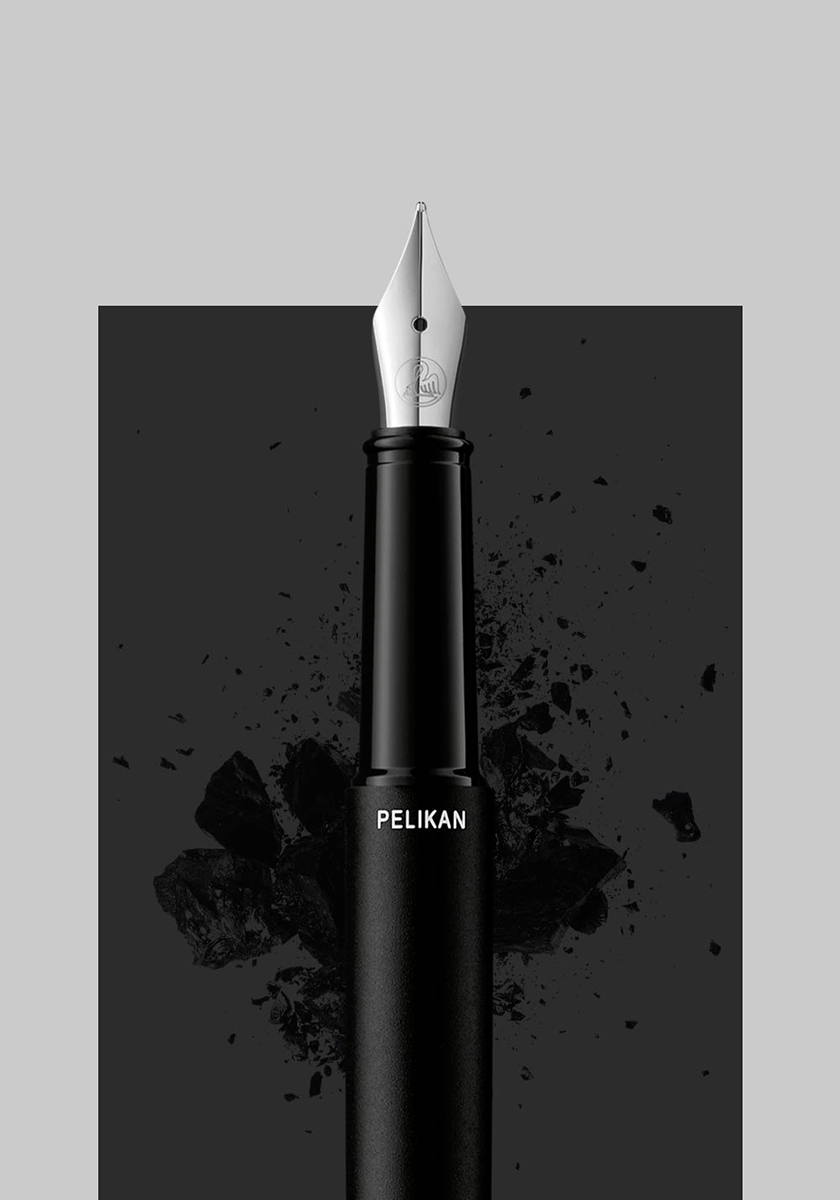 עט נובע שחור בקופסת פח | Pelikan INEO Fountain Pen