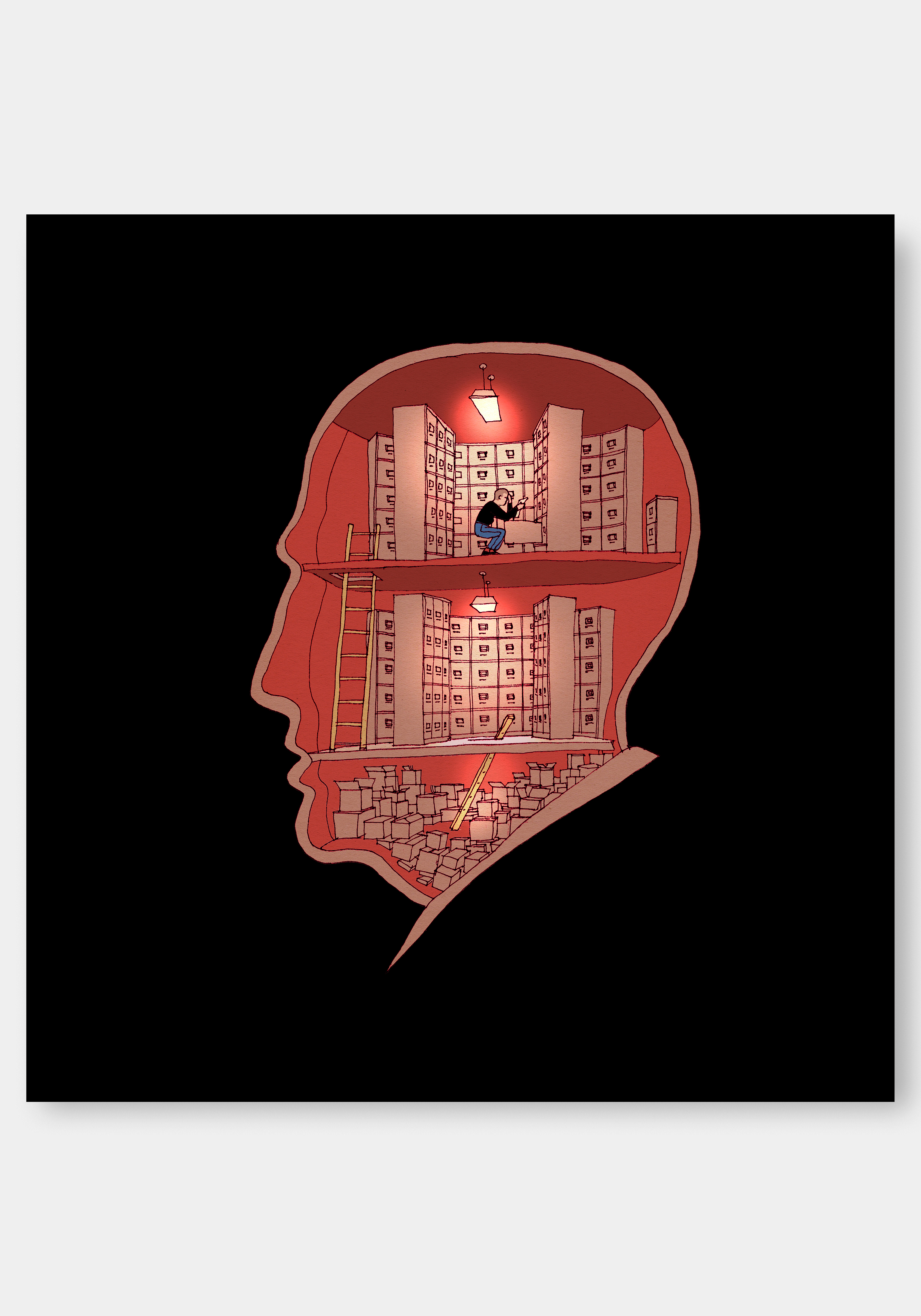 פרינט לתלייה על הקיר | נזכרתי ששכחתי שנזכרתי ששכחתי | יזהר כהן - אוסף חדש