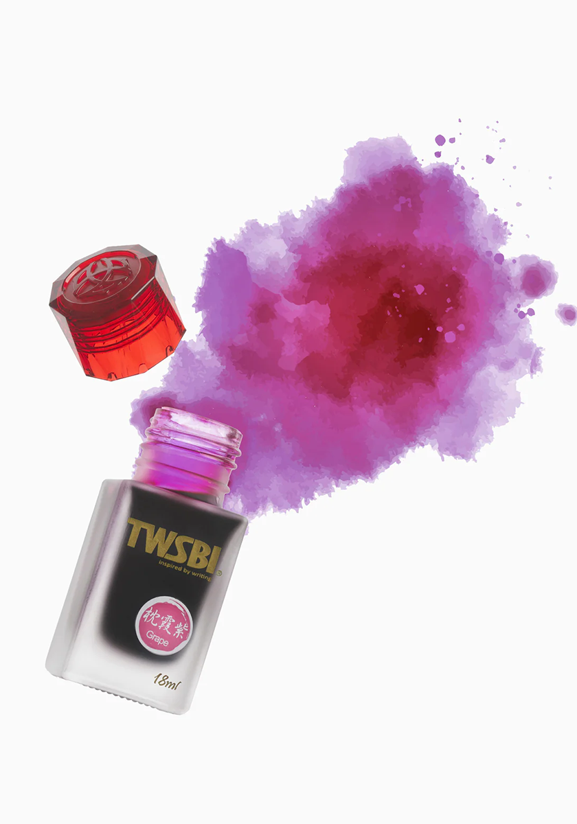 בקבוק דיו 18 מ"ל סגול עמוק | TWSBI Ink GRAPE