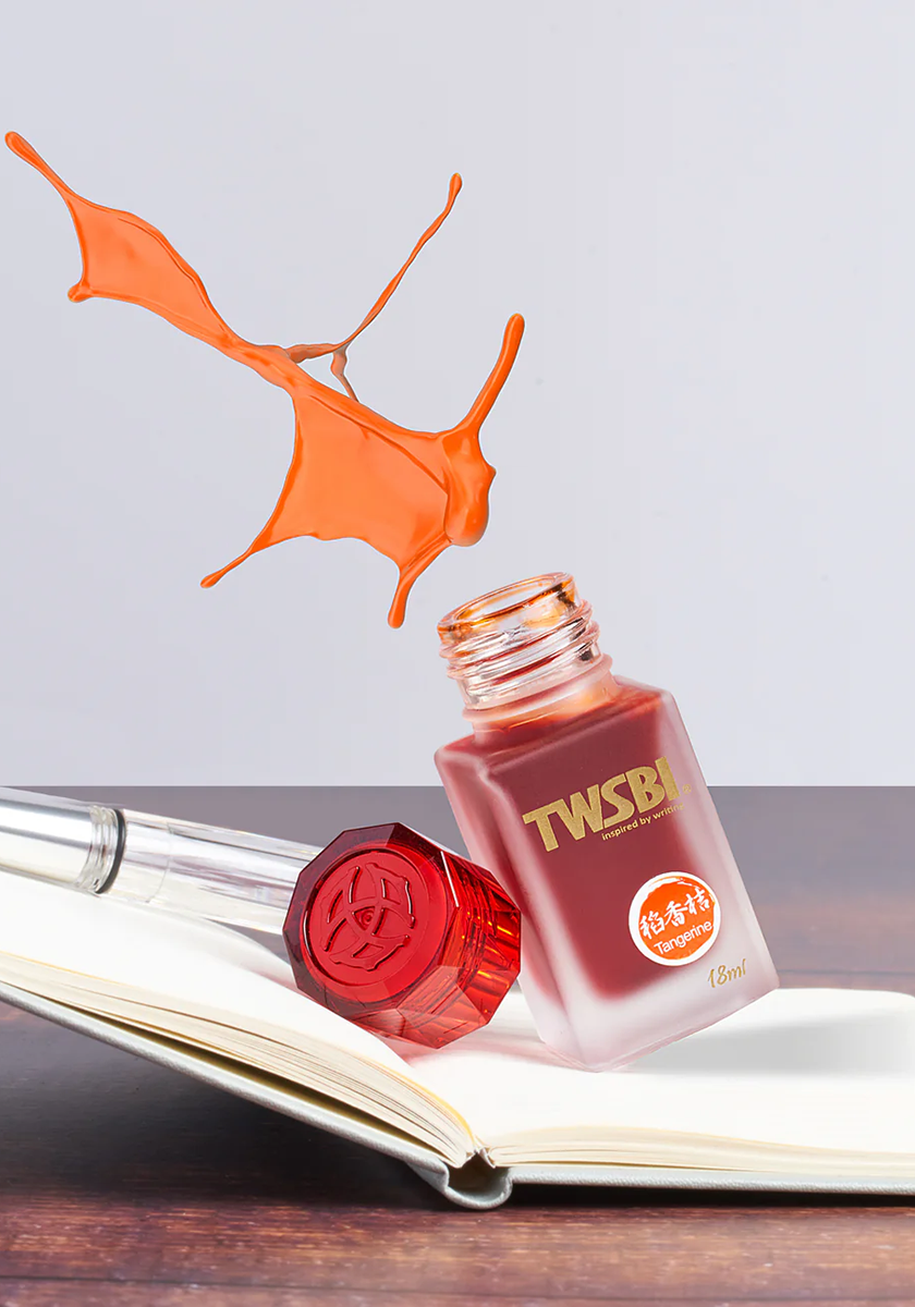 בקבוק דיו 18 מ"ל כתום חם | TWSBI Ink Tangerine