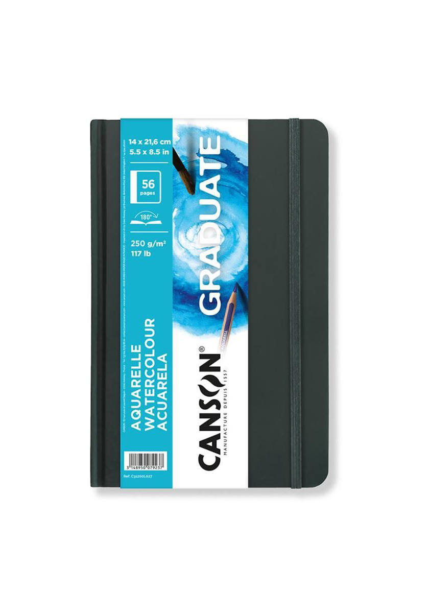 מחברת A5 לצבעי מים | נייר 250 גרם | Canson Graduate