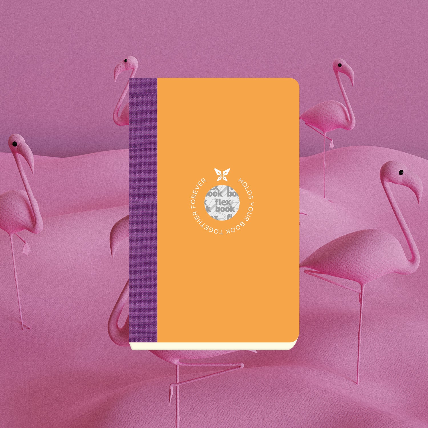 מחברת שורה כריכה כתום סגול SMARTBOOK | גודל כיס 9X14 ס"מ
