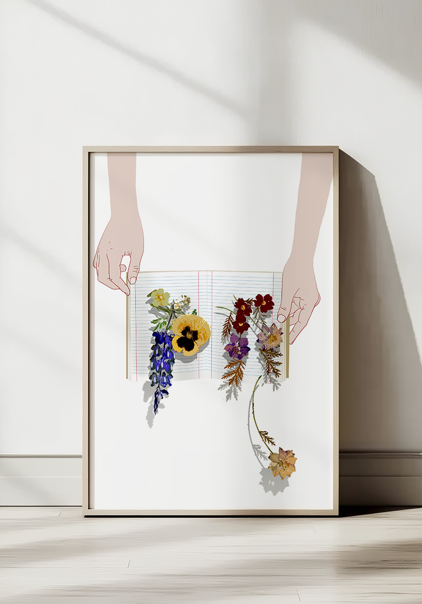 פרינט לתלייה על הקיר | פרחי ילדות | יזהר כהן - אוסף חדש