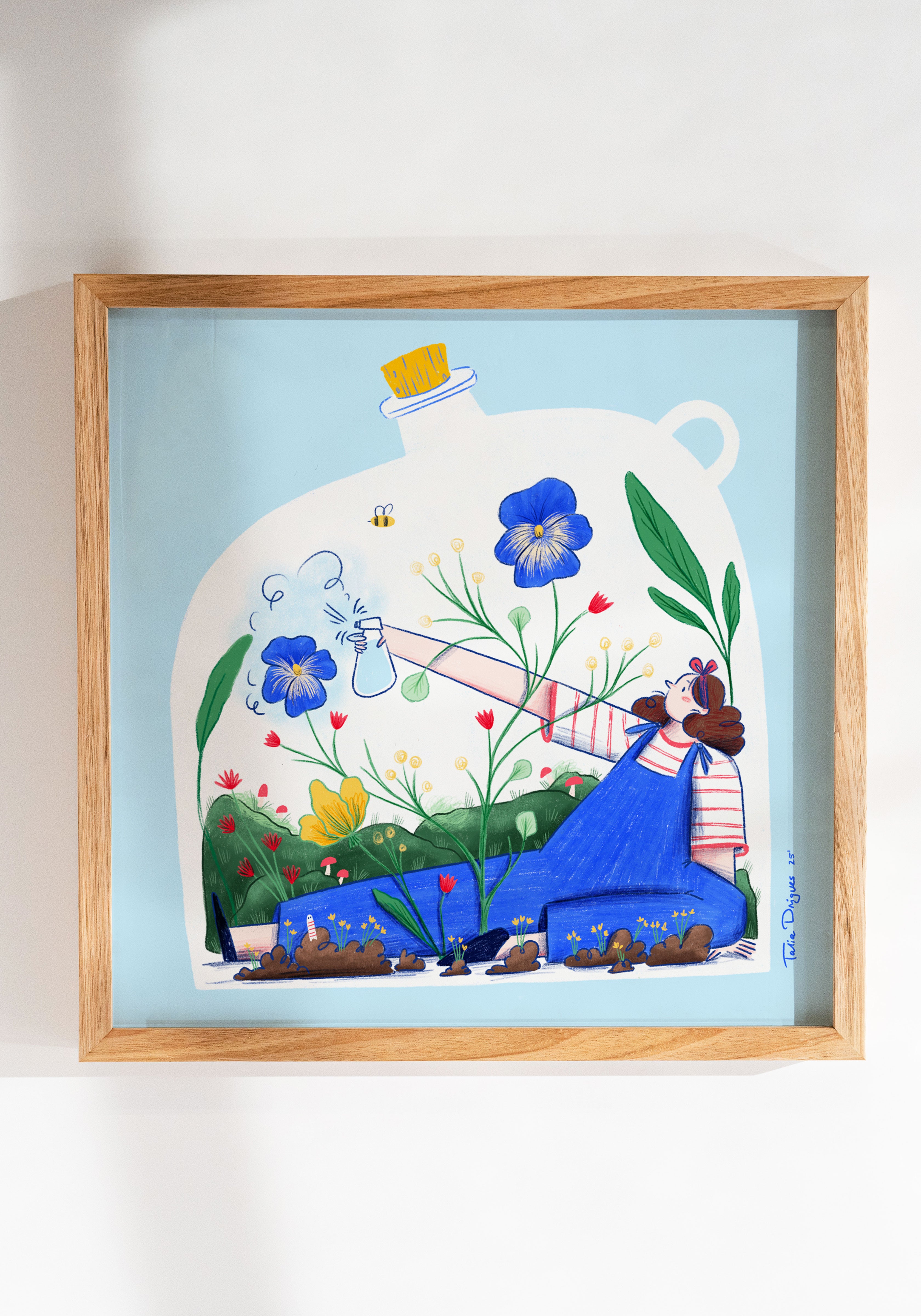 הדפס לתלייה על הקיר | טרריום | מאיירת טליה דריגס