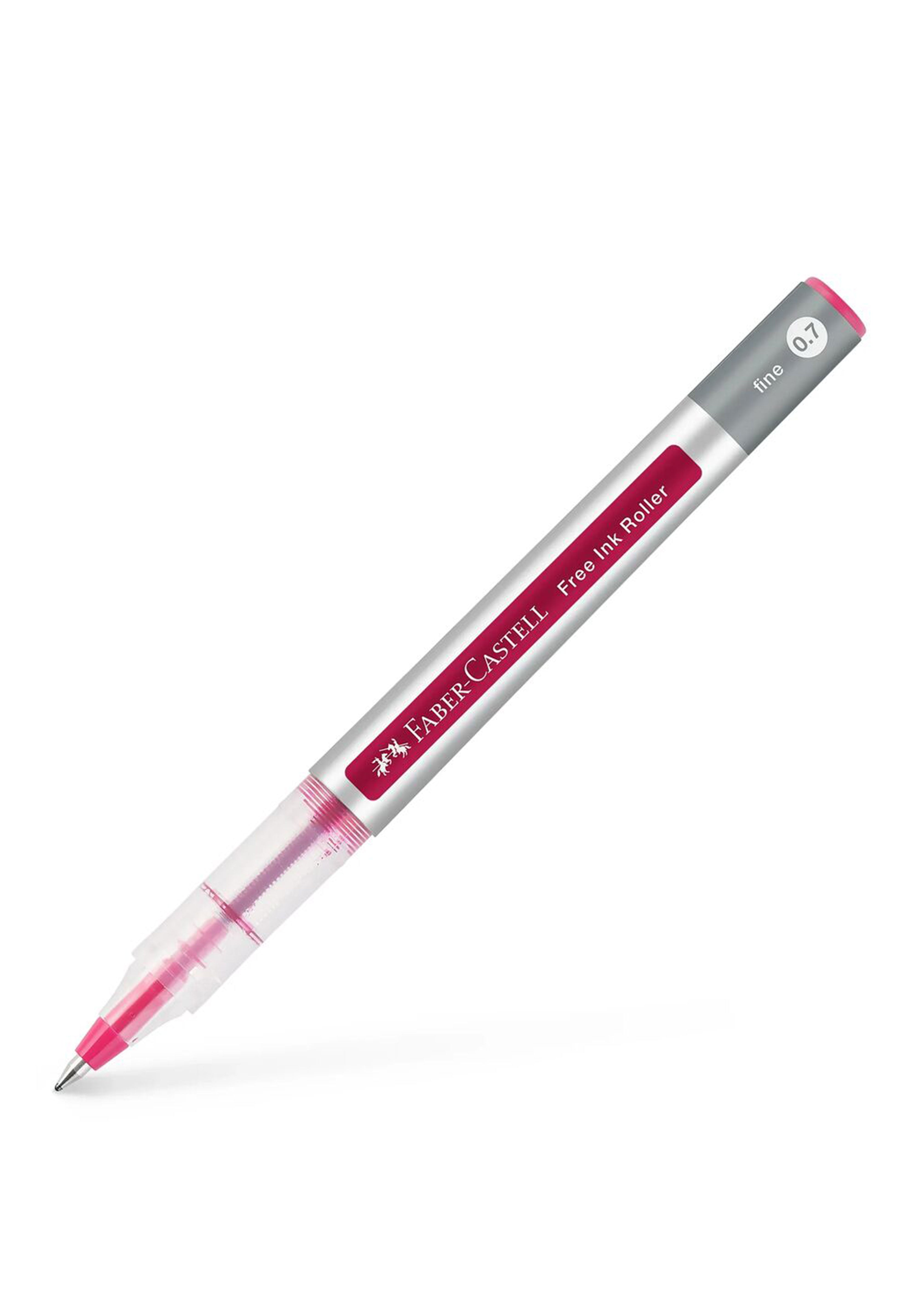 עט רולר אדום יין | עובי רפיל לבחירה | Faber Castell Free Ink