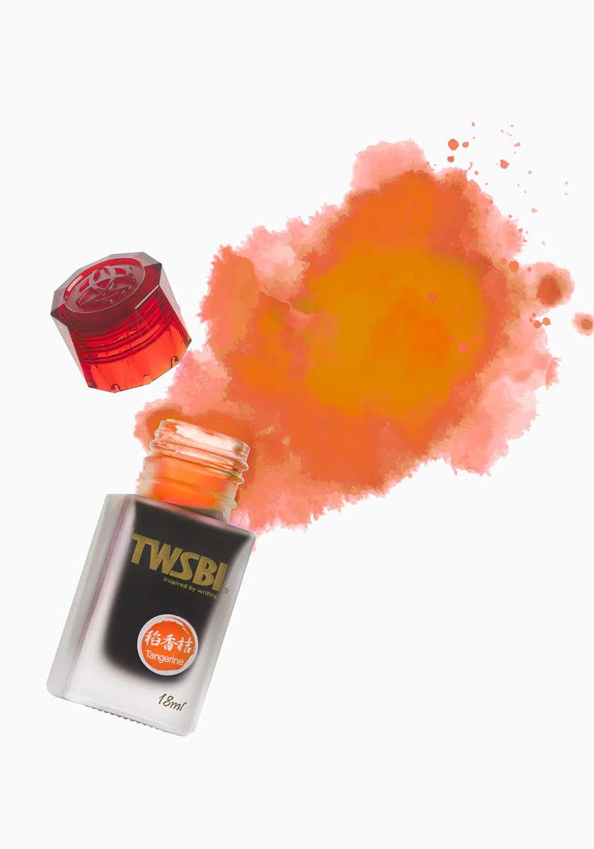 בקבוק דיו 18 מ"ל כתום חם | TWSBI Ink Tangerine