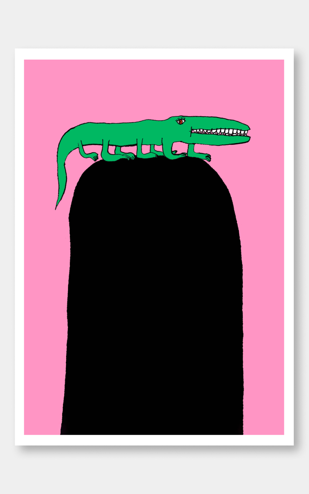 הדפס לתלייה על הקיר | Alligator on the hill | ענת ורשבסקי