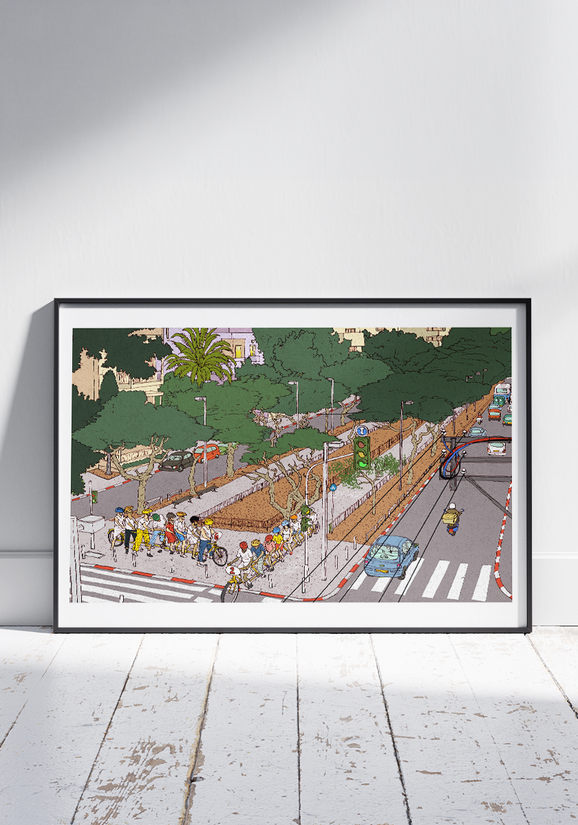 פרינט לתלייה על הקיר | תחבורה ציבורית | יזהר כהן - אוסף חדש