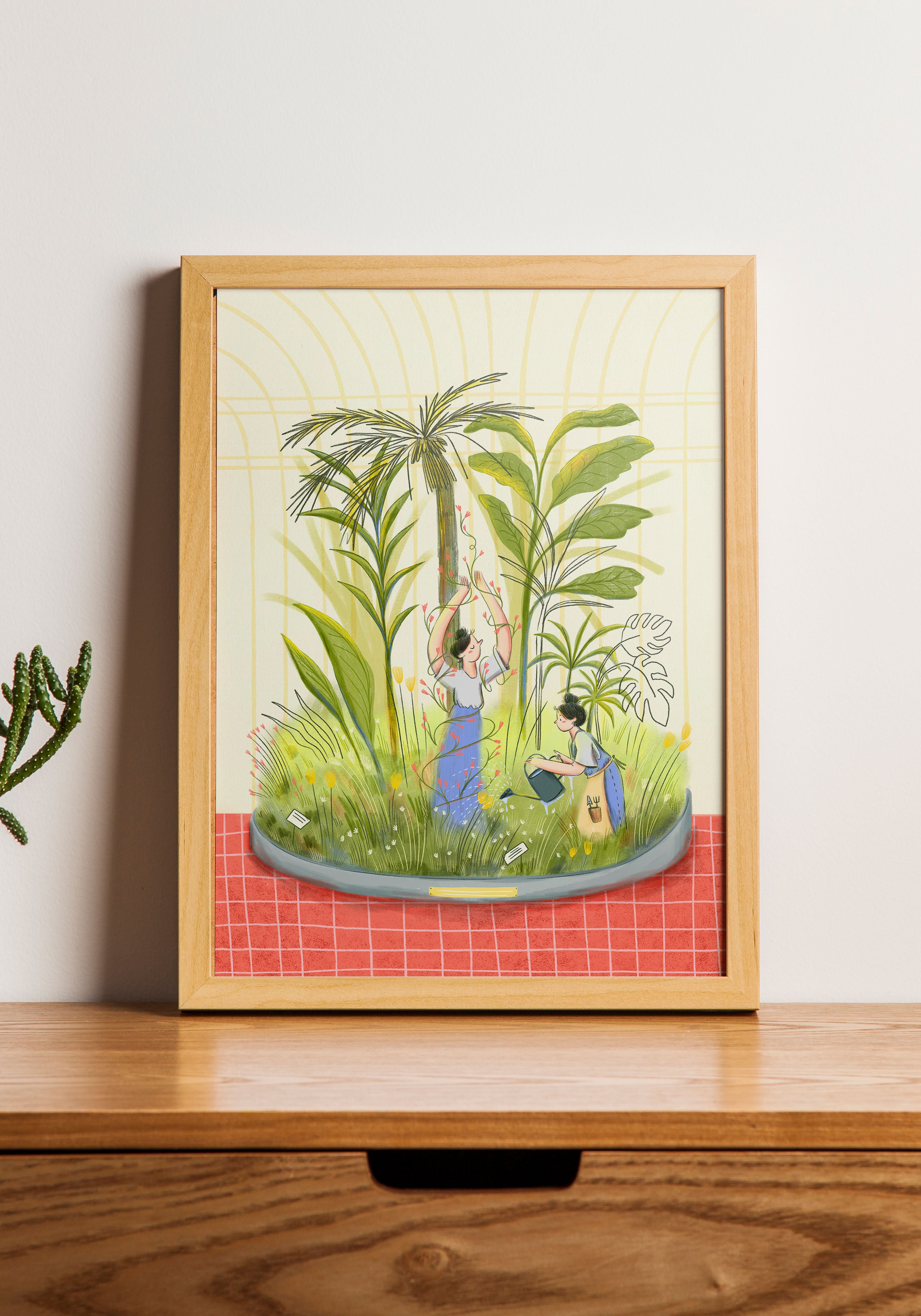 הדפס לתלייה על הקיר | חממה עצמית | מאיירת טליה דריגס