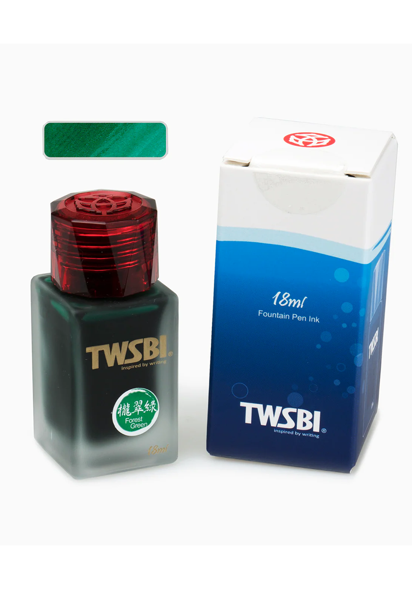 בקבוק דיו 18 מ"ל ירוק כהה | TWSBI Ink forest green