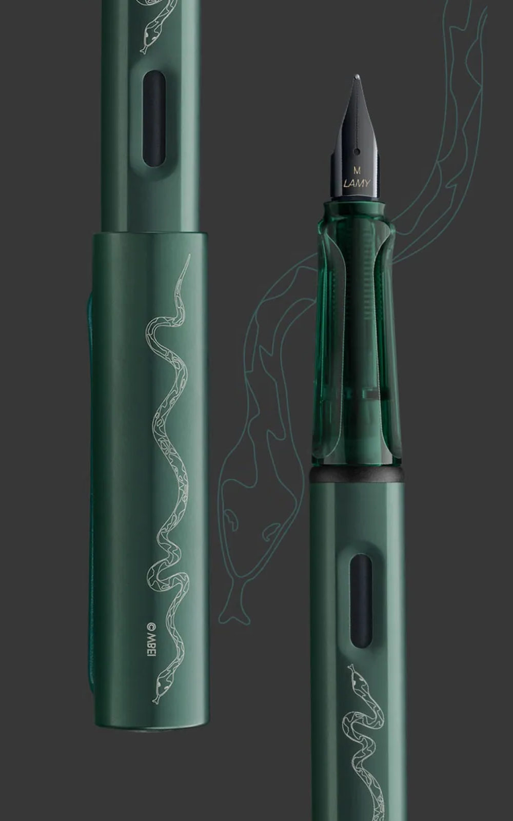 עט נובע הארי פוטר במהדורה מוגבלת | LAMY AL STAR Harry Potter Slytherin