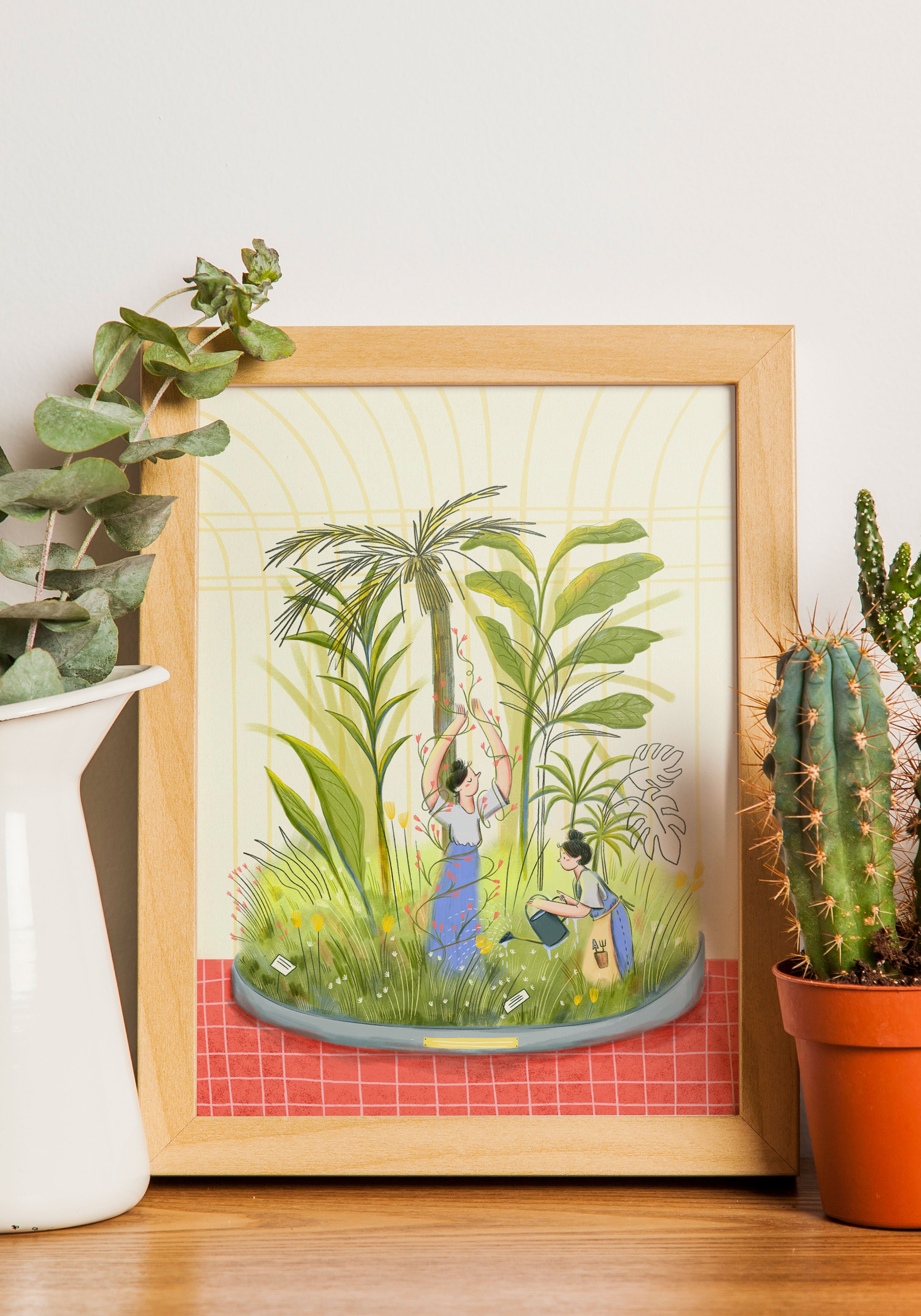 הדפס לתלייה על הקיר | חממה עצמית | מאיירת טליה דריגס