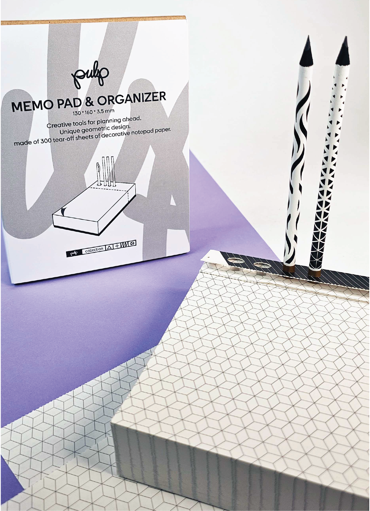 בלוק ממו ואורגנייזר לשולחן העבודה