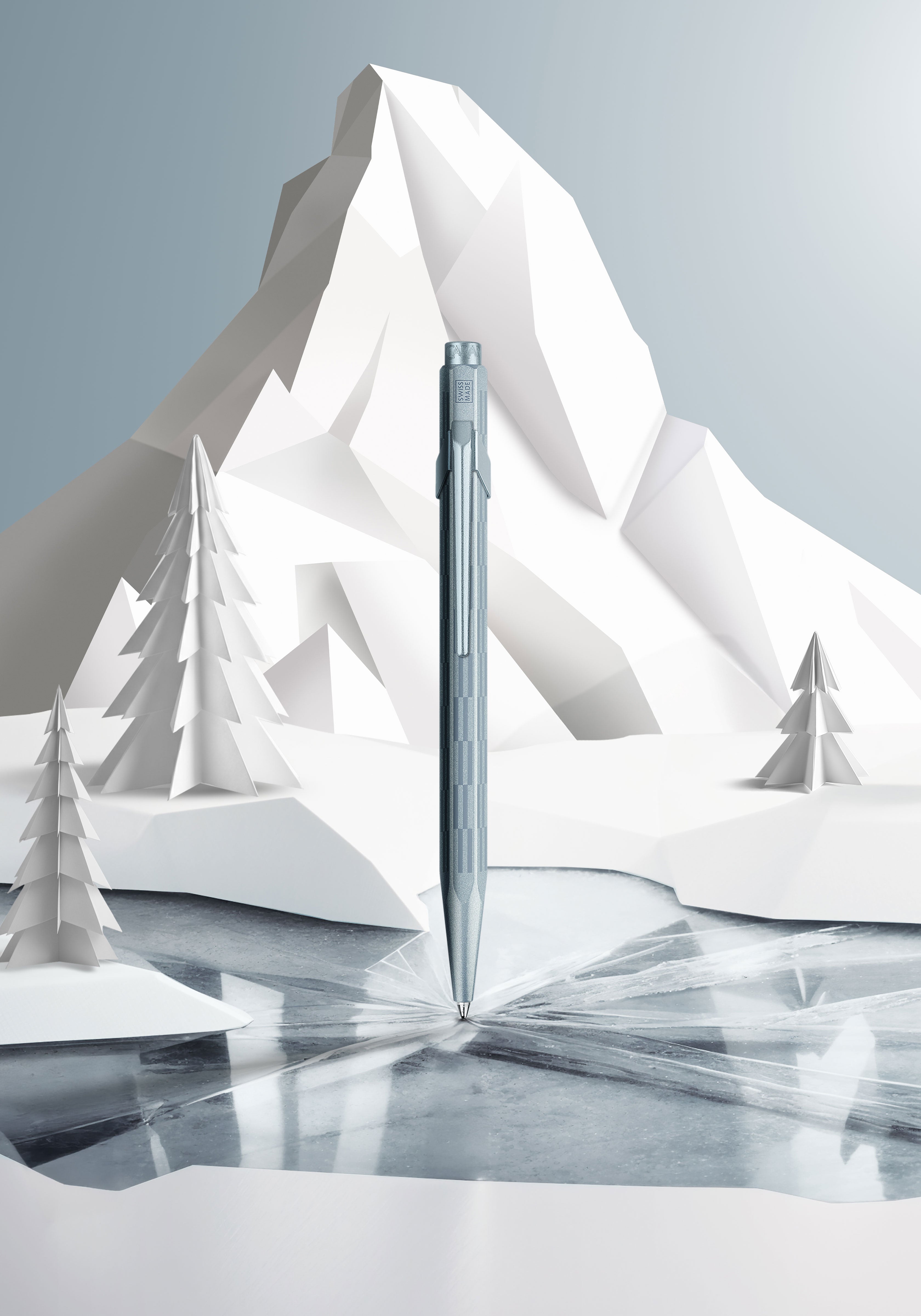 עט כדורי מסדרת 849 | ALPINE FROST Caran d'Ache | שני צבעים לבחירה