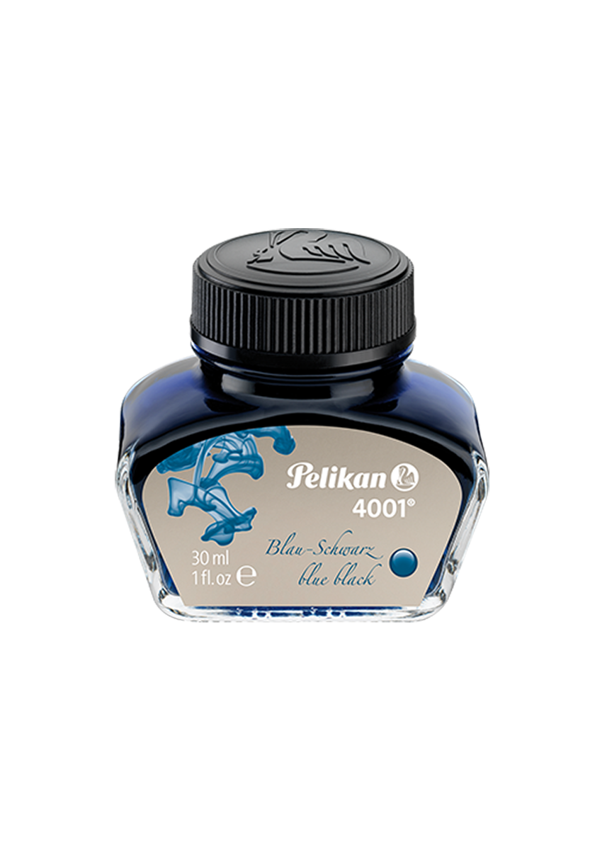בקבוק דיו לעט נובע בצבע כחול שחור | Pelikan Ink 4001