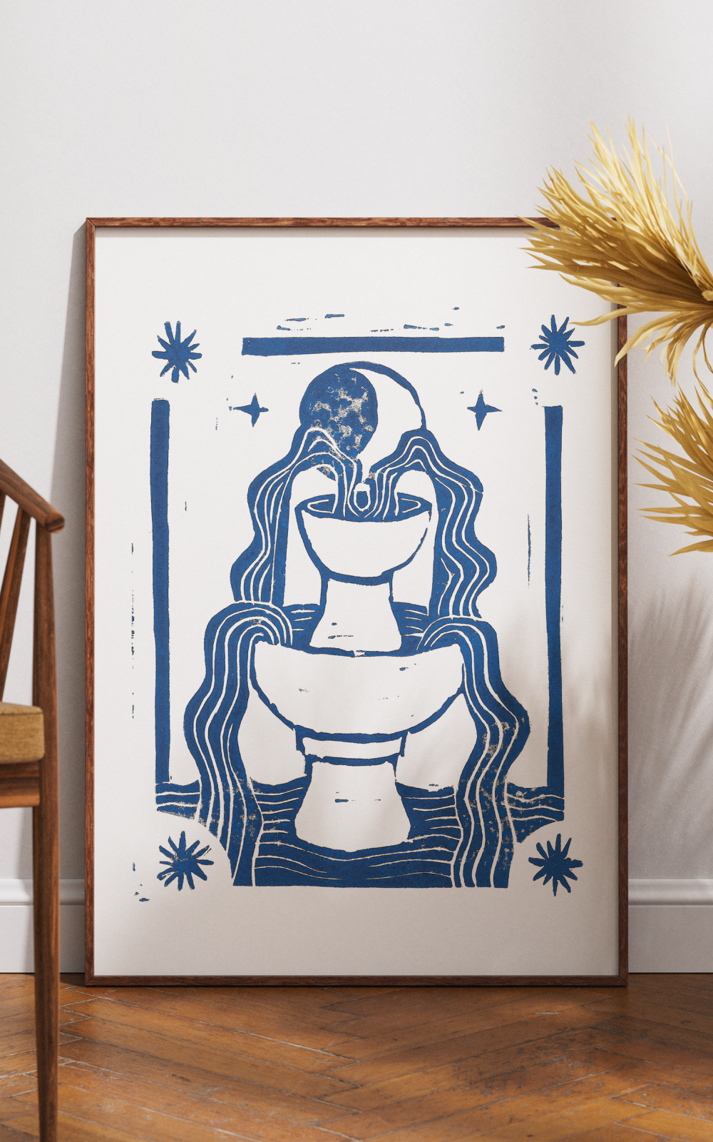 הדפס לתלייה על הקיר | Lucky Fountain | מאיירת ליאן ברונשטיין