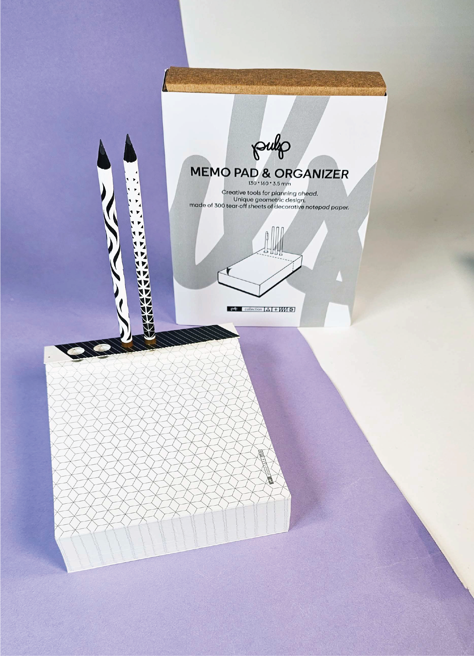 בלוק ממו ואורגנייזר לשולחן העבודה