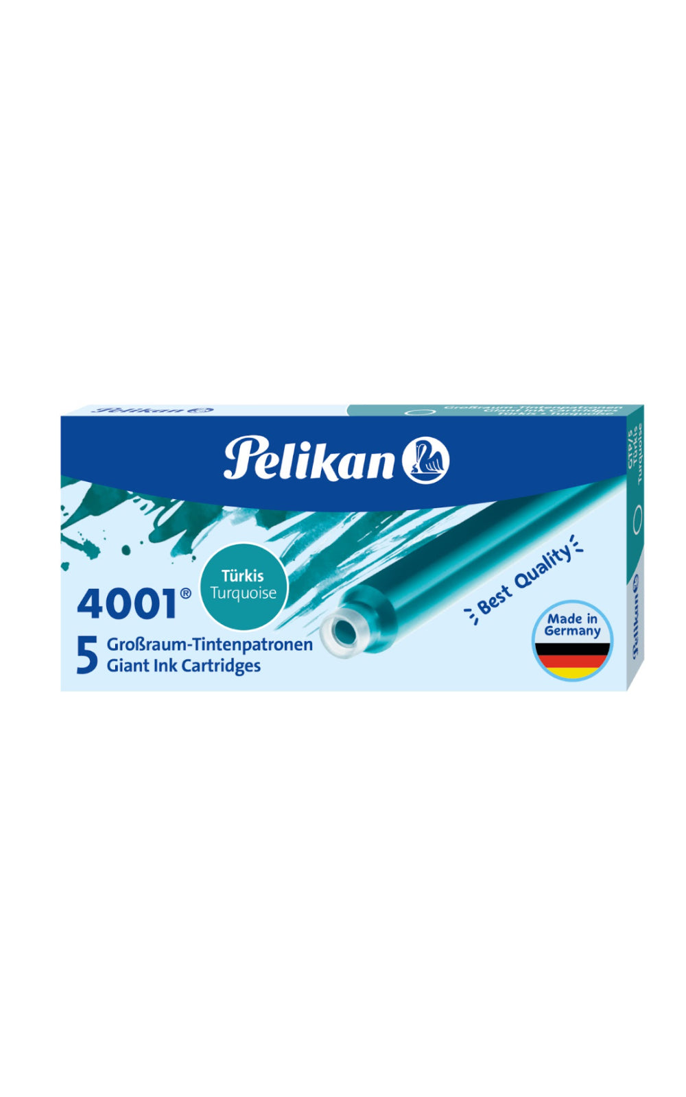 קפסולות דיו גדולות לעט נובע של פליקן | צבעים לבחירה | Pelikan 4001® GTP/5