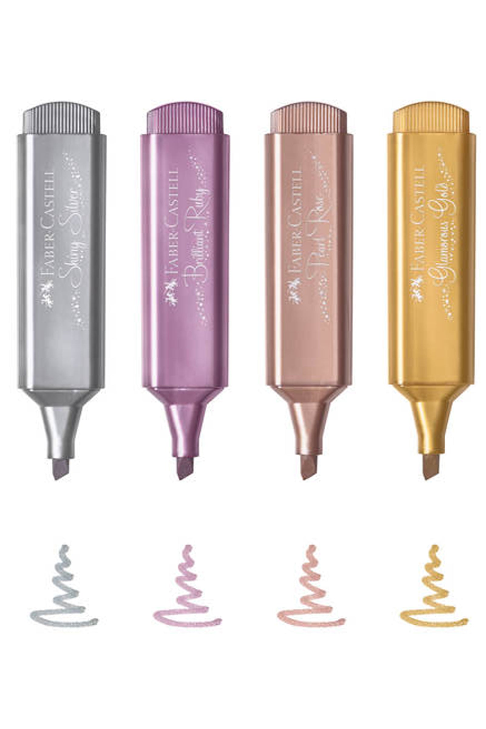 מארז 16 מרקרים מטאלים+ניאון+פסטל של פאבר קסטל | FABER CASTELL TEXTLINER