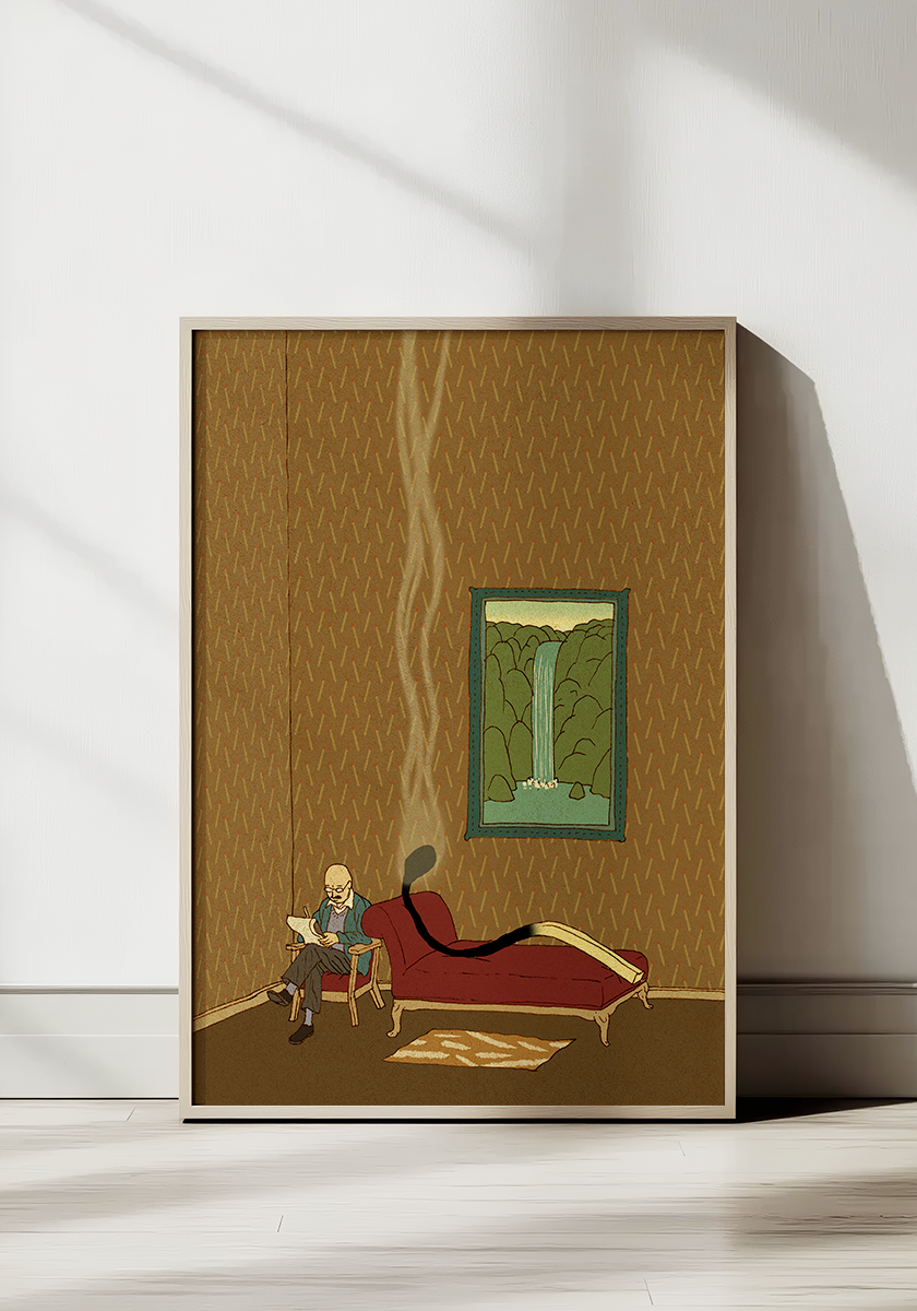 פרינט לתלייה על הקיר | burnout-1 | יזהר כהן - אוסף חדש