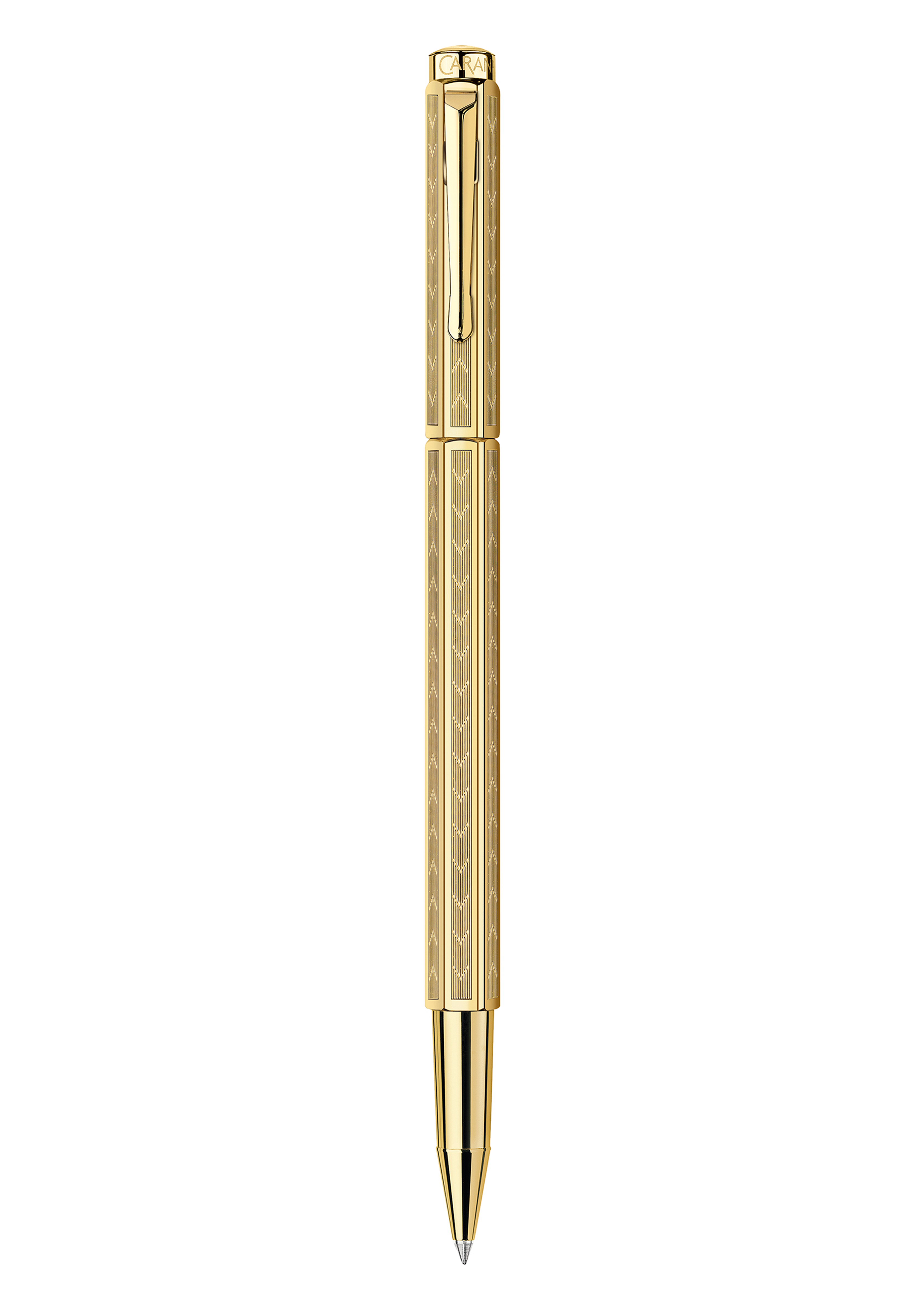עט רולר אקרידור | Caran D'Ache Ecridor Gilded Chevron