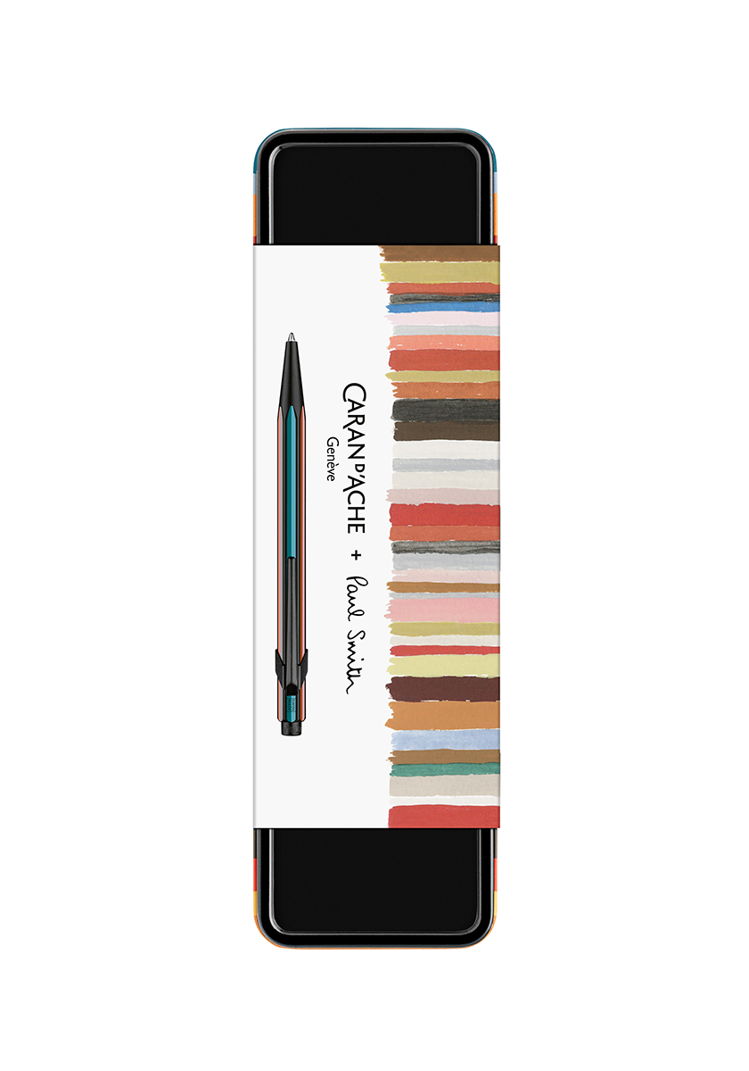 עט כדורי כסוף ומפוספס | CARAN D’ACHE + PAUL SMITH 849 EDITION 5