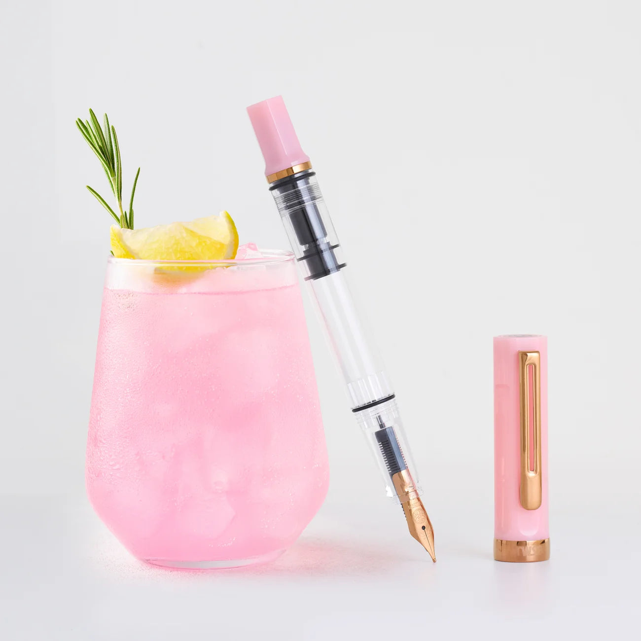 עט נובע ורוד לימונדה 2026 | TWSBI ECO Pink Lemonade Bronze