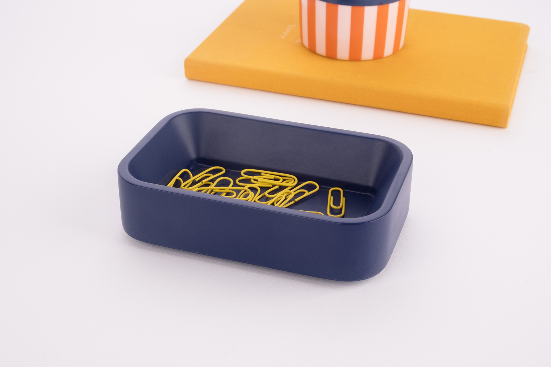 סט מנהלים מעץ בעיצוב מודרני לשולחן מאורגן | כחול