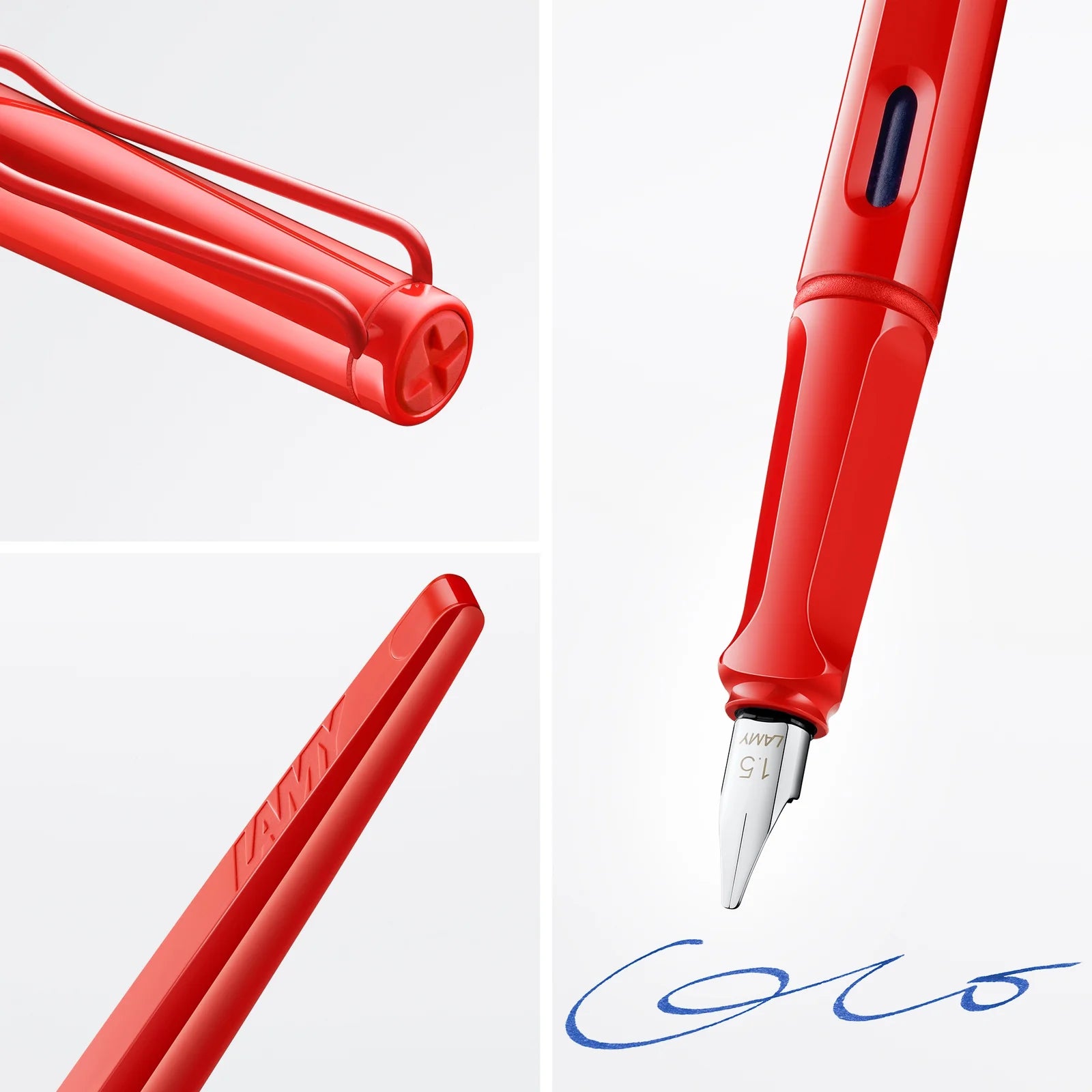 עט נובע קליגרפי אדום| עובי ציפורן לבחירה | LAMY Joy Strawberry