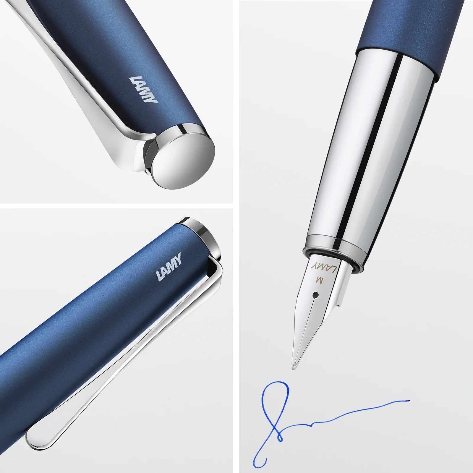 עט נובע יוקרתי בגימור כחול אימפרייאל | LAMY studio Imperialblue