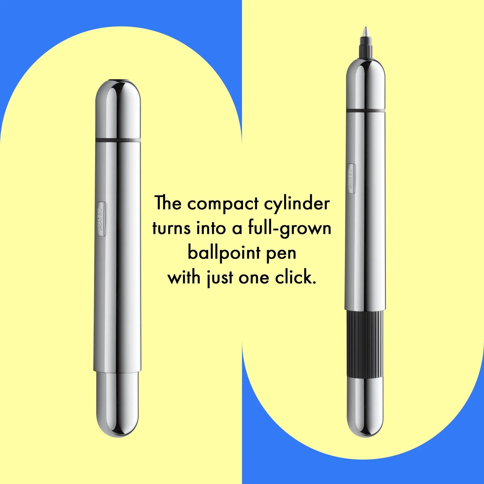 עט כדורי קומפקטי כסוף כרום | LAMY pico Chrome