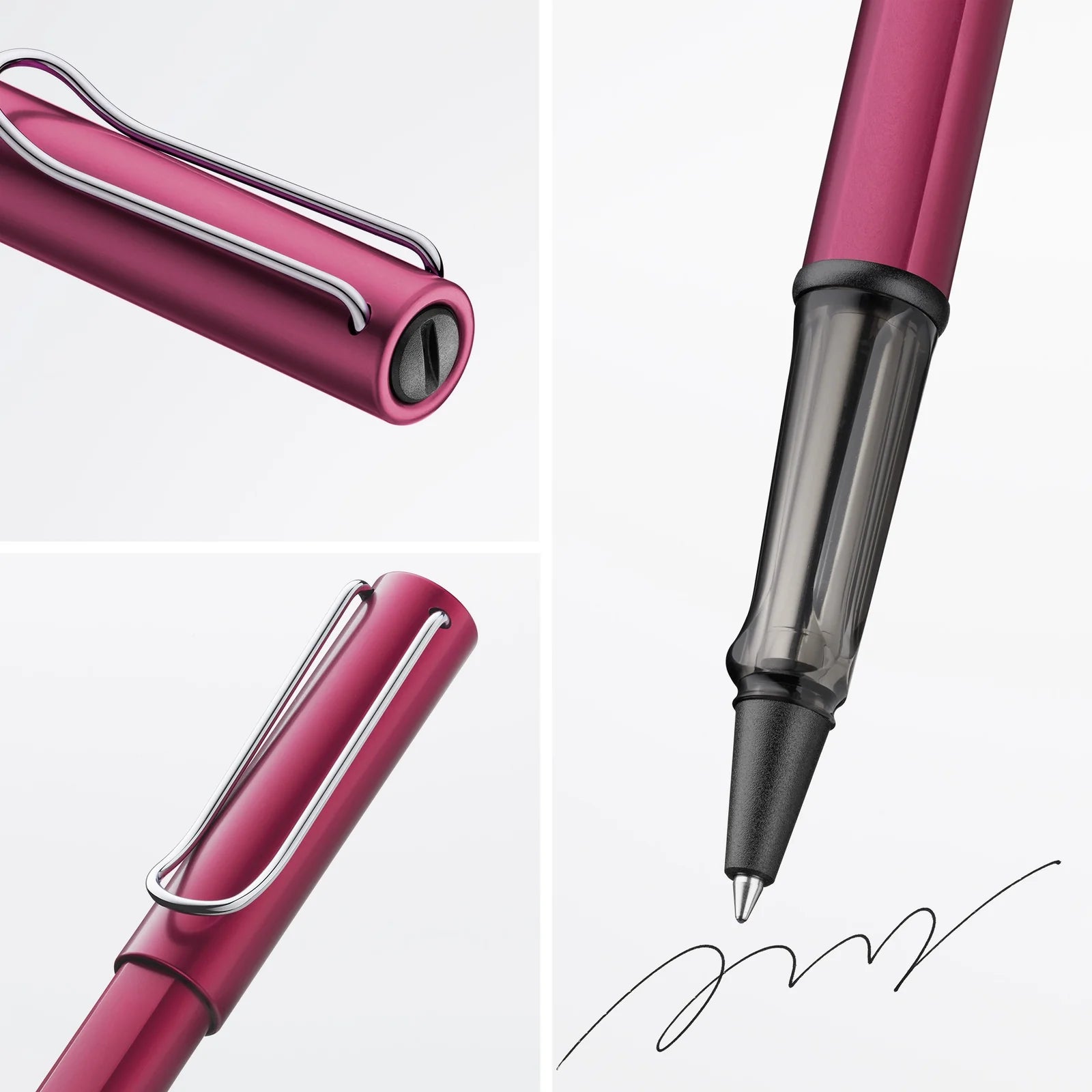 עט רולר מאלומיניום בצבע סגול כהה | LAMY AL-star black purple