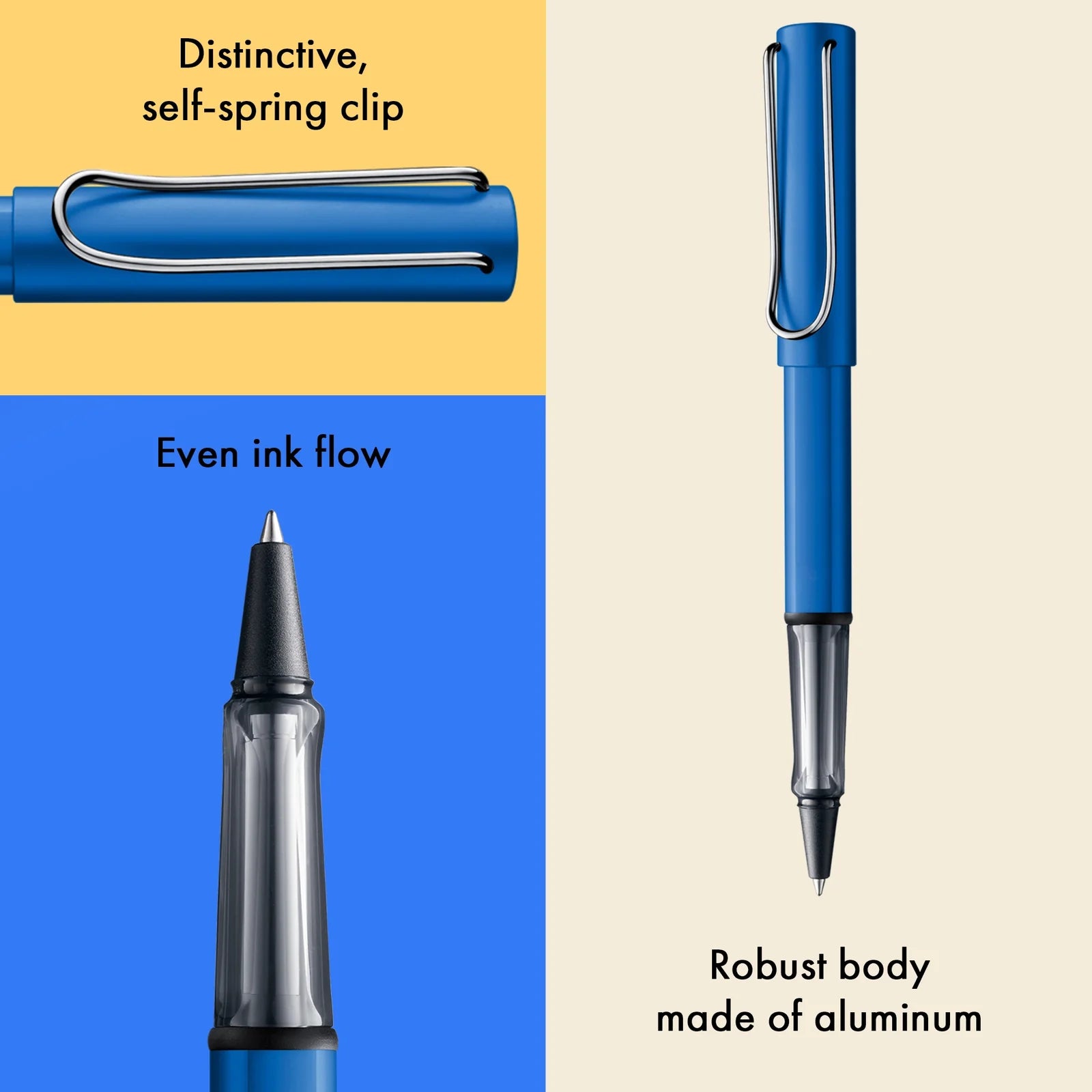 עט רולר מאלומיניום בצבע כחול אוקיינוס | LAMY AL-star oceanblue