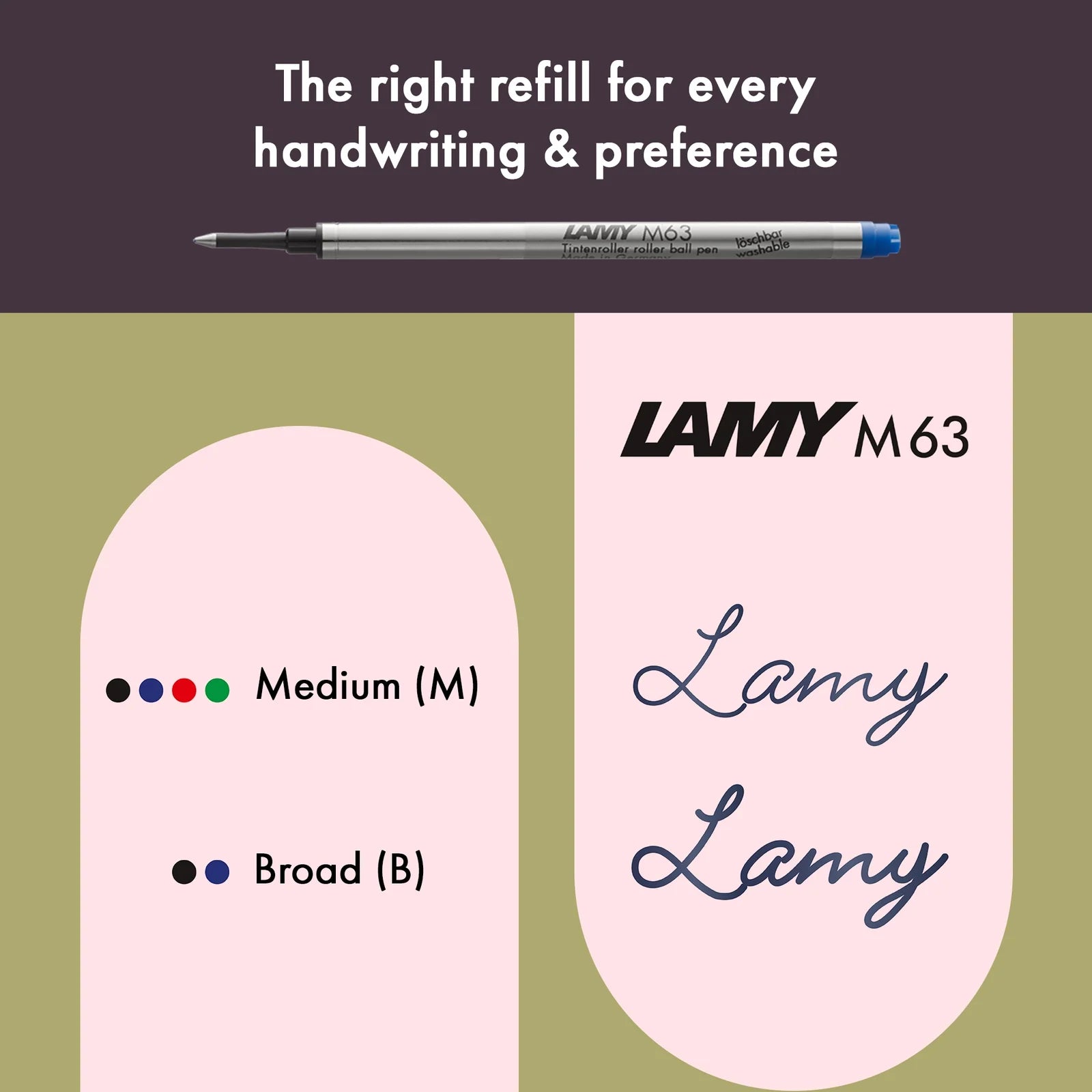עט רולר סגול חציל דגם ספארי | LAMY safari scarlet