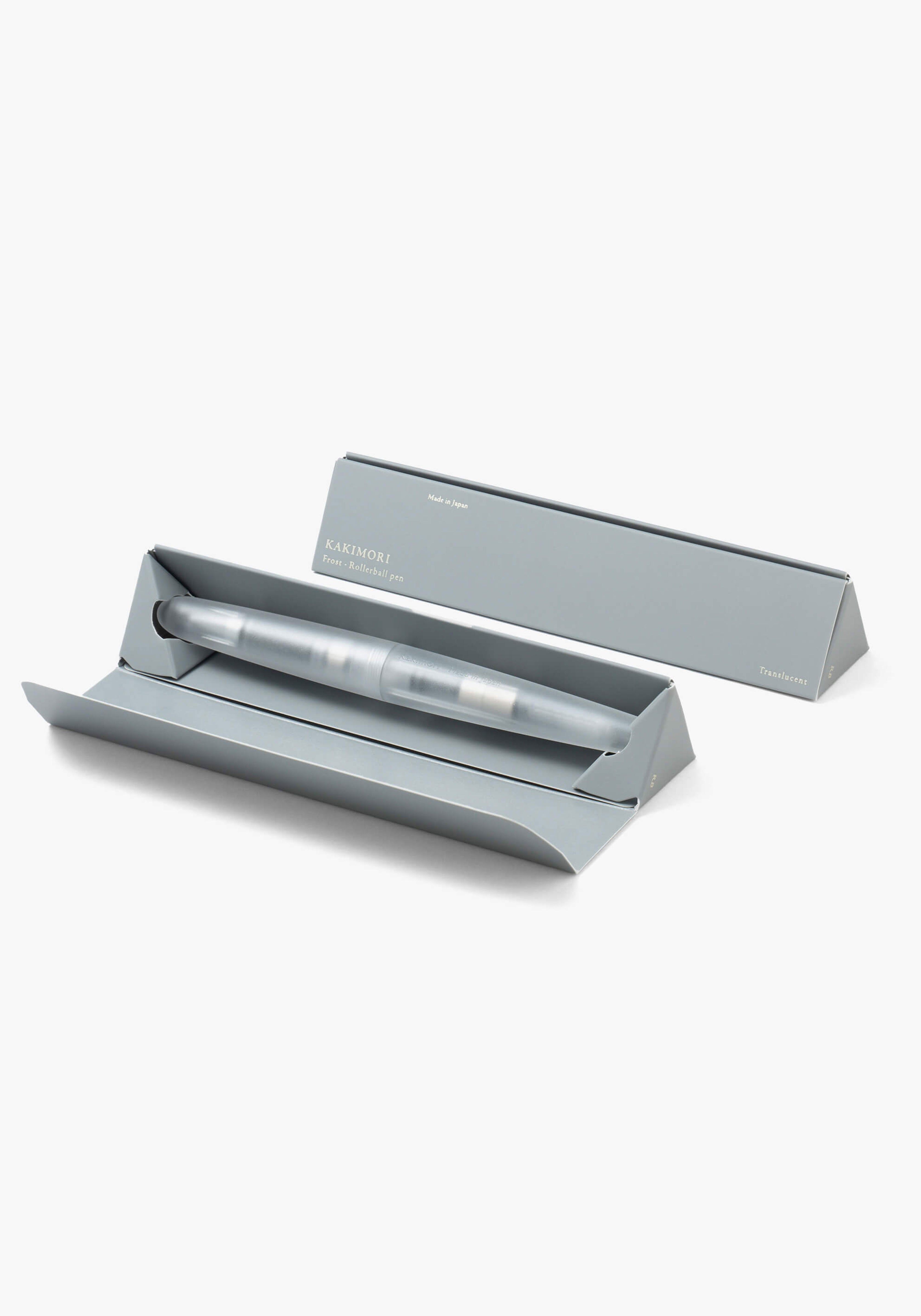 עט רולר שקוף חלבי | Kakimori Frost Translucent