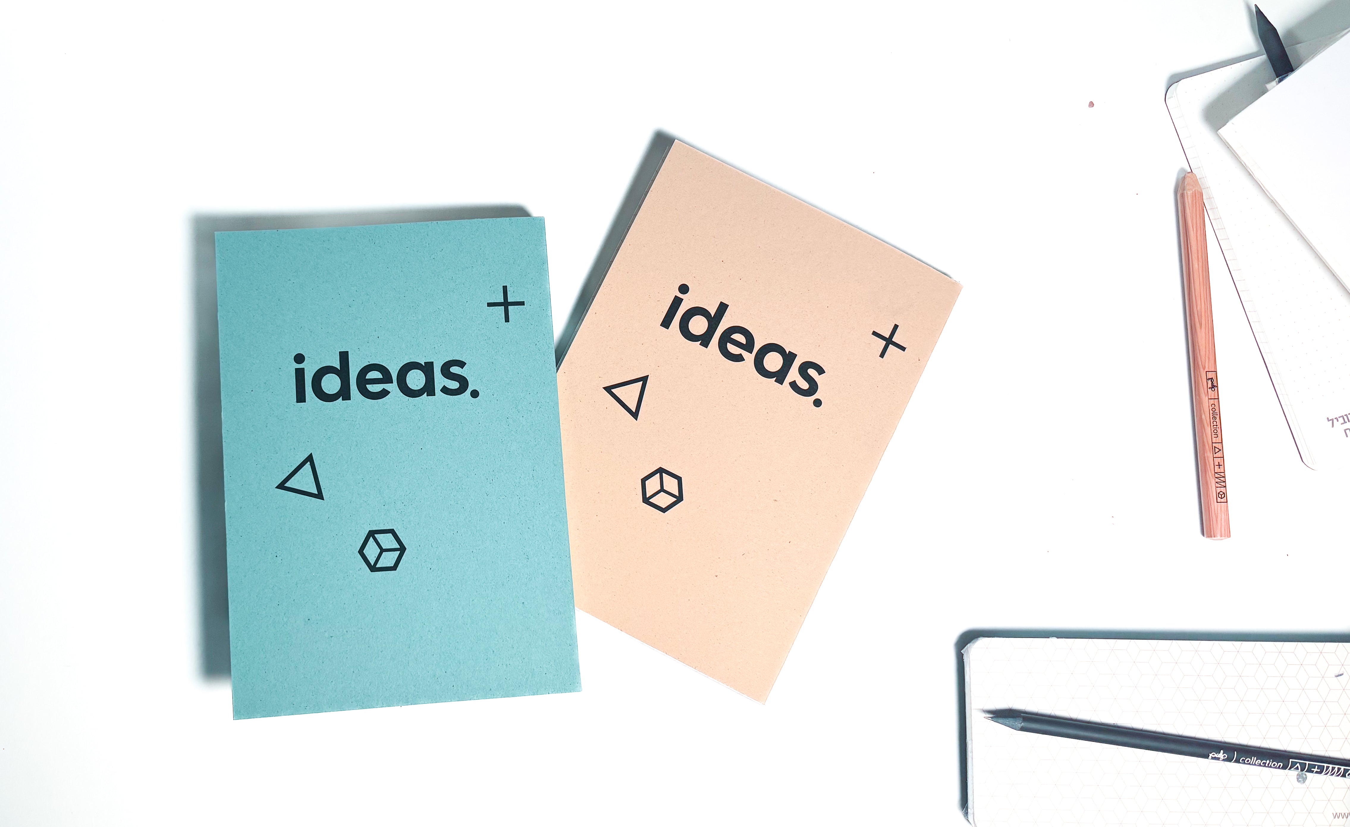 בלוק רעיונות כריכה צבעונית | בלוק תליש בגודל A5