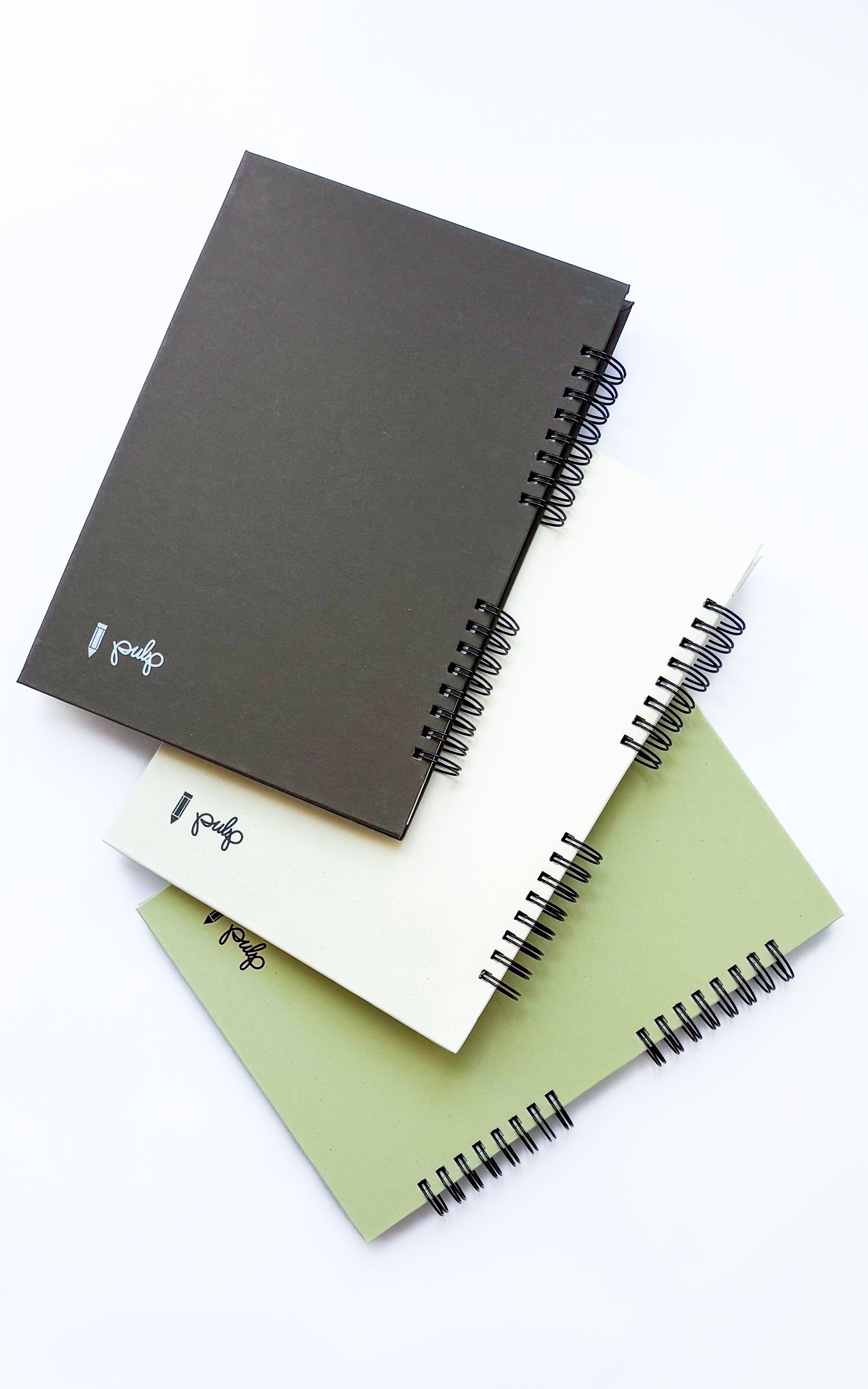 מחברת ספירלה שורות אורגנית ואקולוגית | כריכה קשה | גודל A5